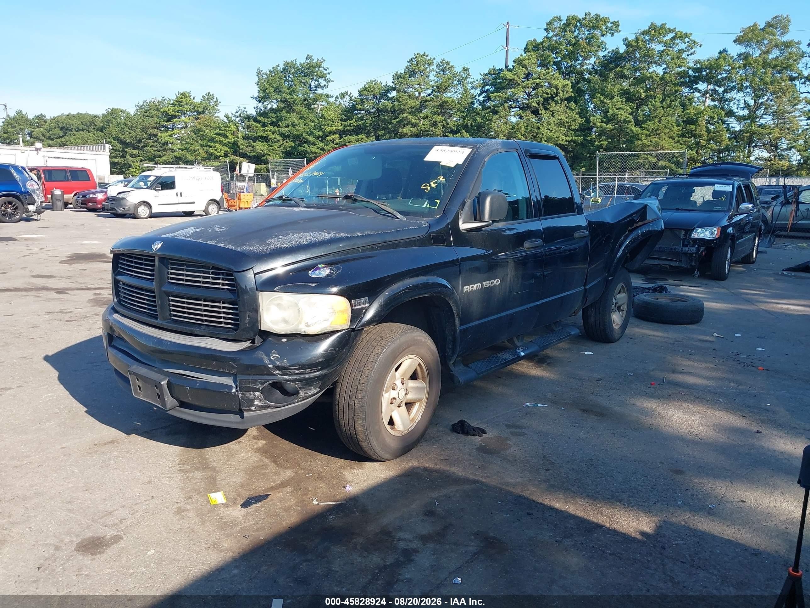 2003 Dodge Ram 1500 Slt/laramie/st Black vin: 1D7HU18D53S337668