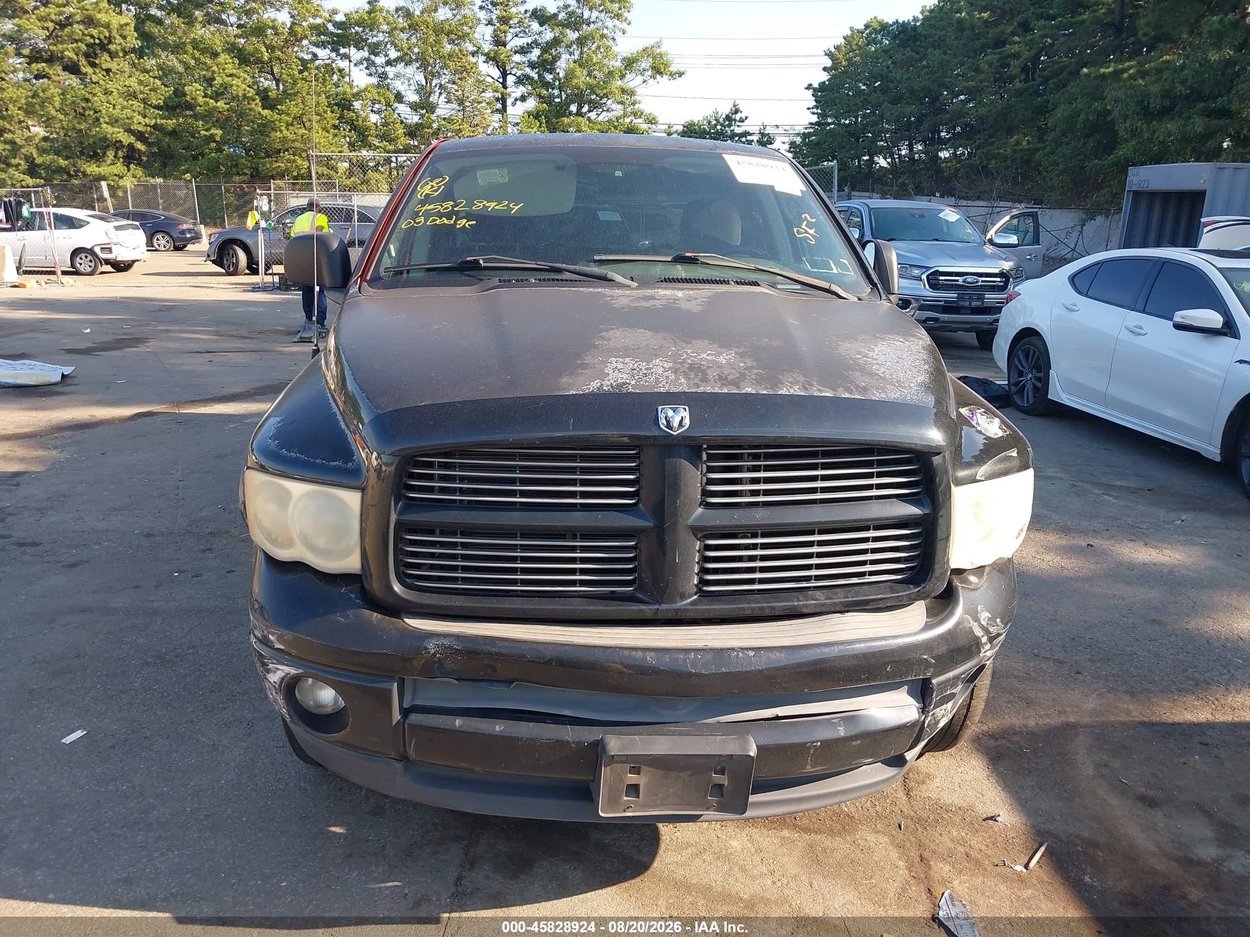 2003 Dodge Ram 1500 Slt/laramie/st Black vin: 1D7HU18D53S337668