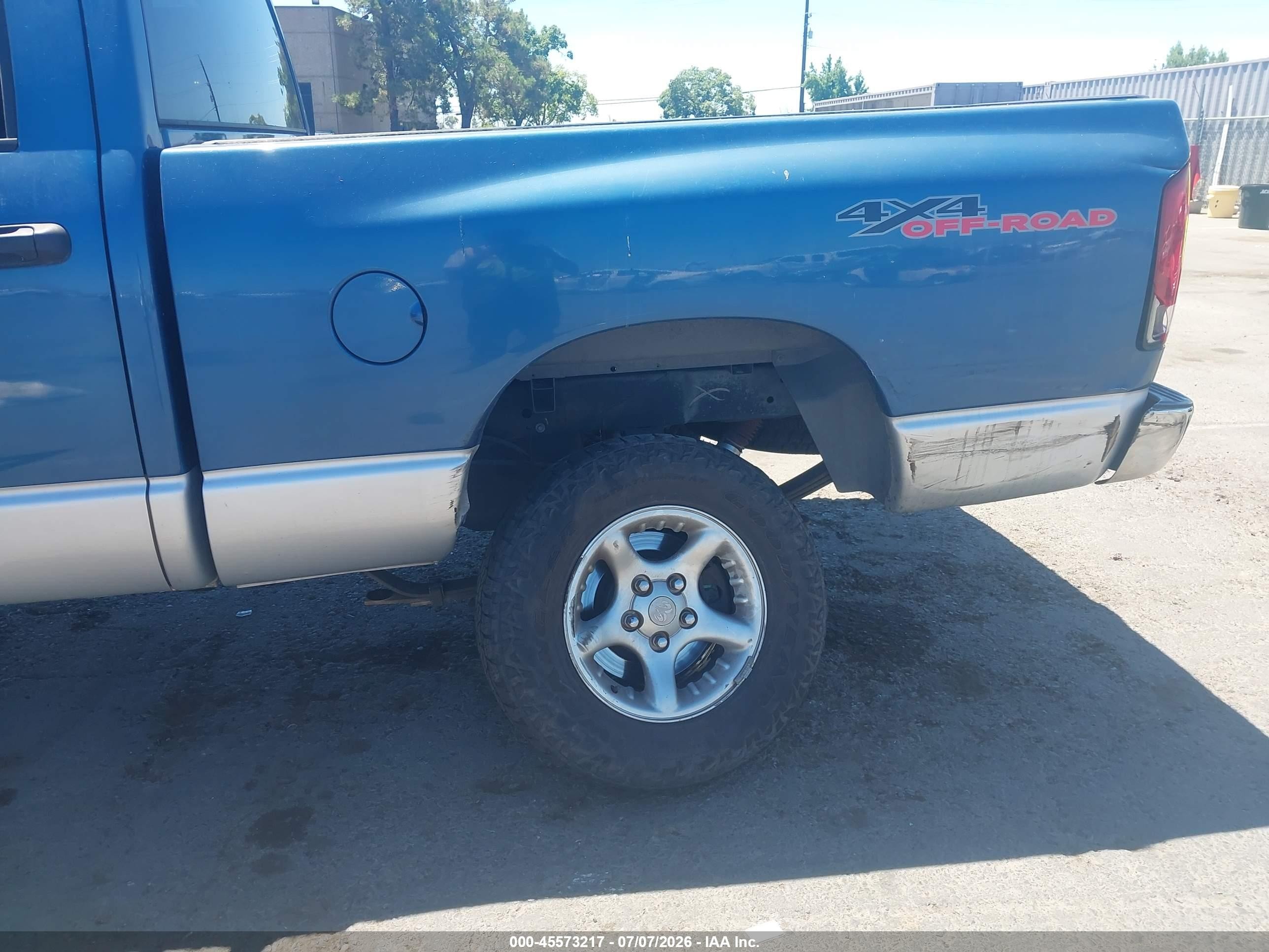 2003 Dodge Ram 1500 Slt/laramie/st Light Blue vin: 1D7HU18D53S373361