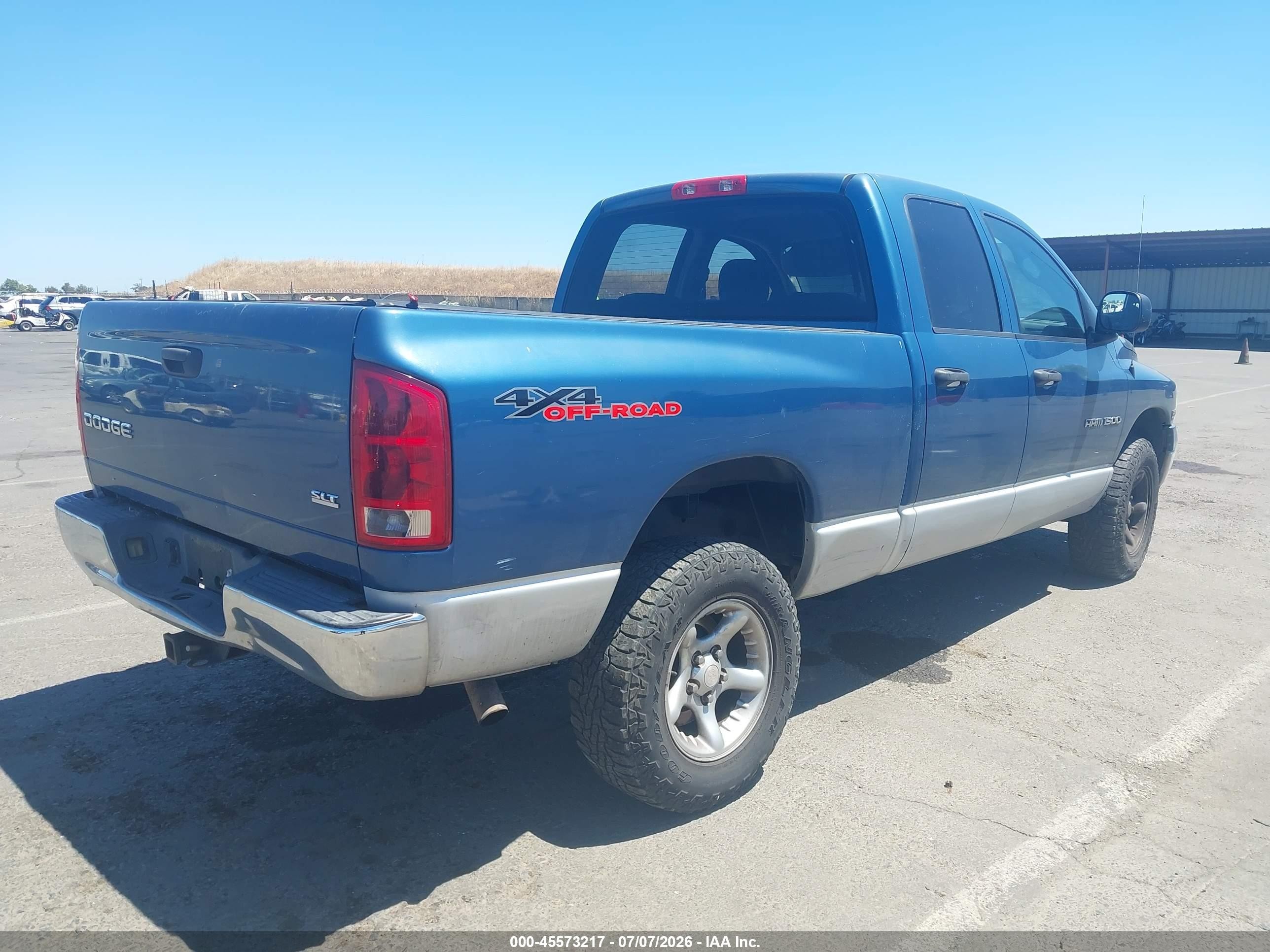 2003 Dodge Ram 1500 Slt/laramie/st Light Blue vin: 1D7HU18D53S373361