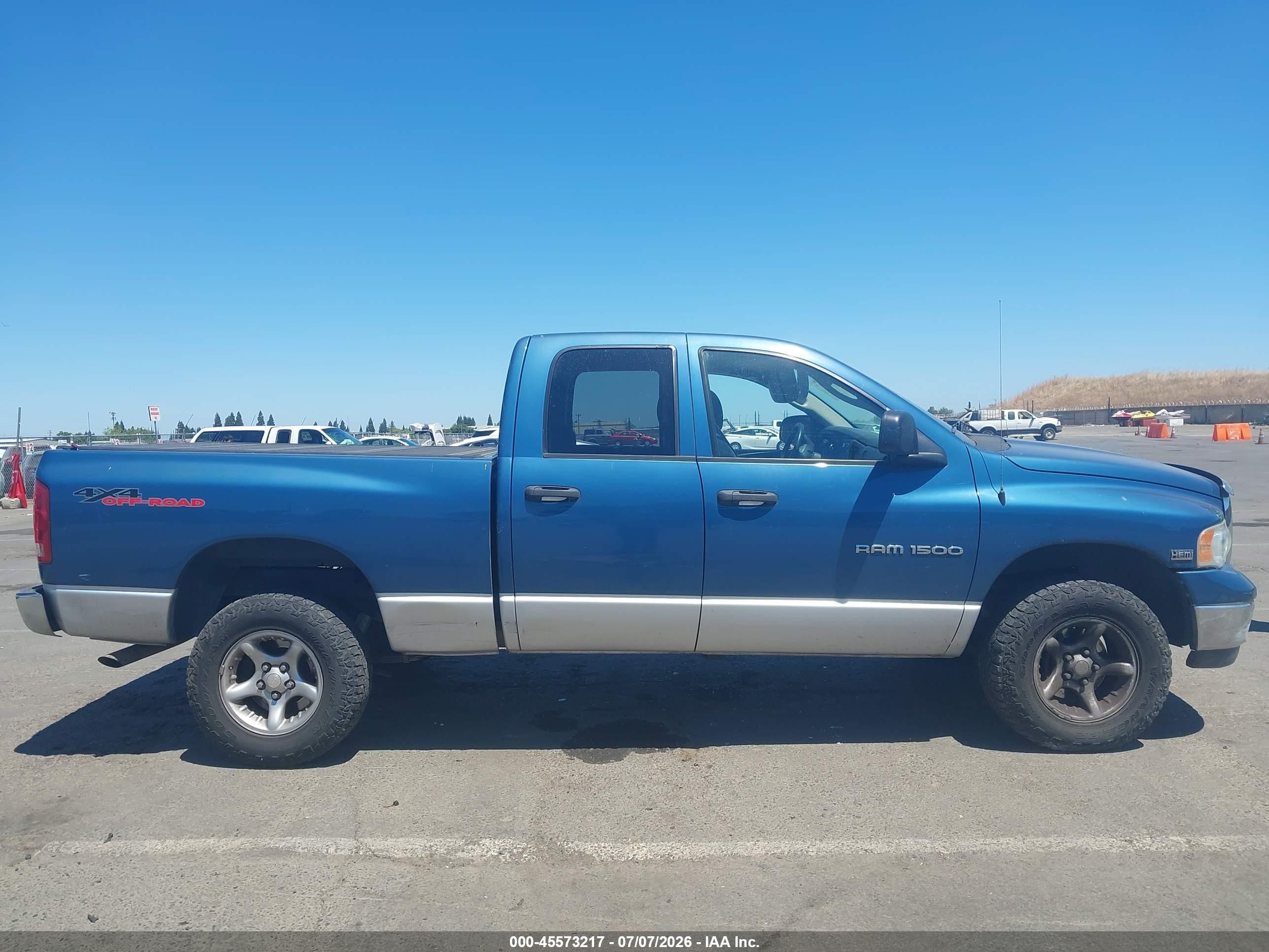 2003 Dodge Ram 1500 Slt/laramie/st Light Blue vin: 1D7HU18D53S373361