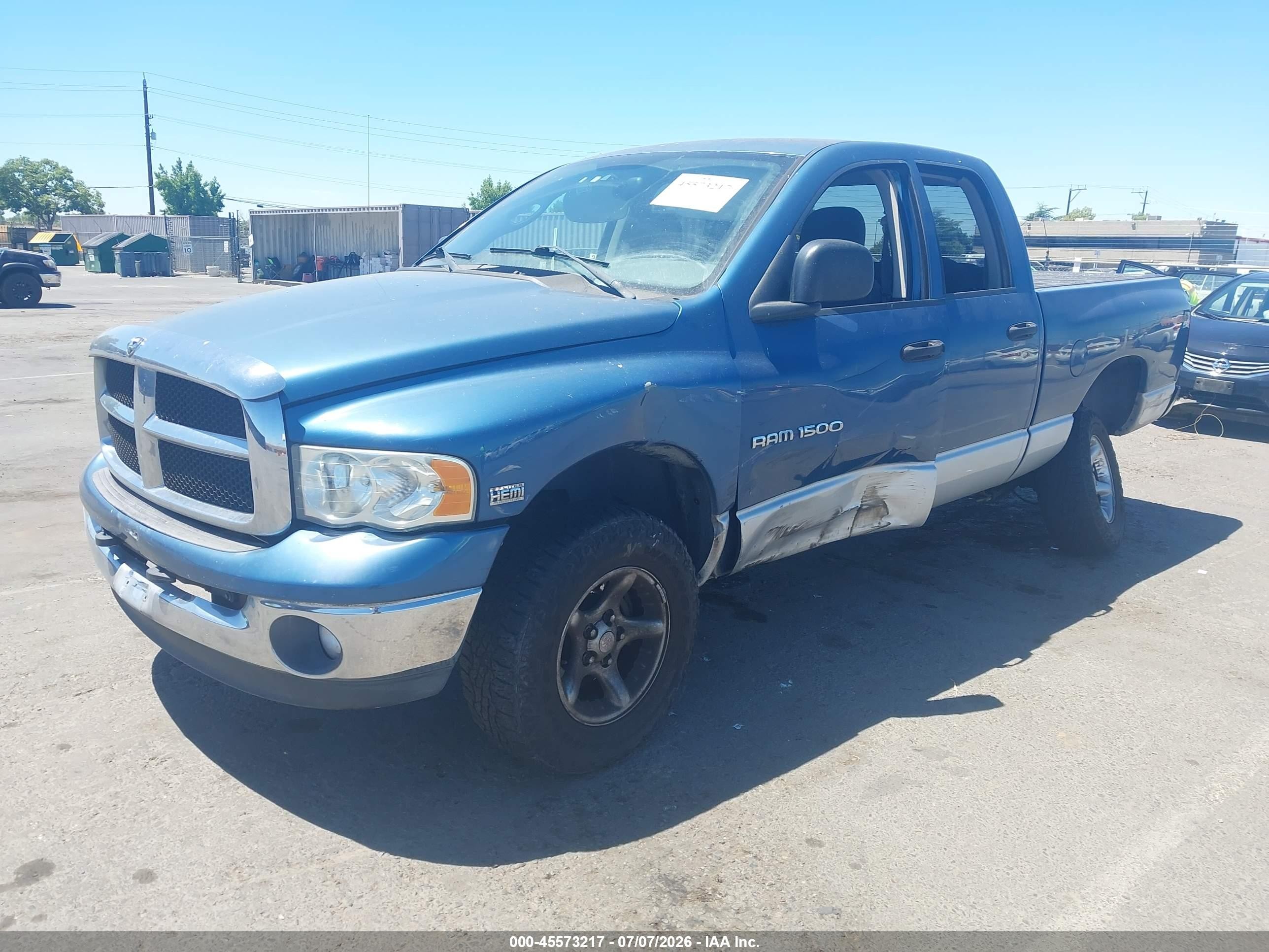 2003 Dodge Ram 1500 Slt/laramie/st Light Blue vin: 1D7HU18D53S373361