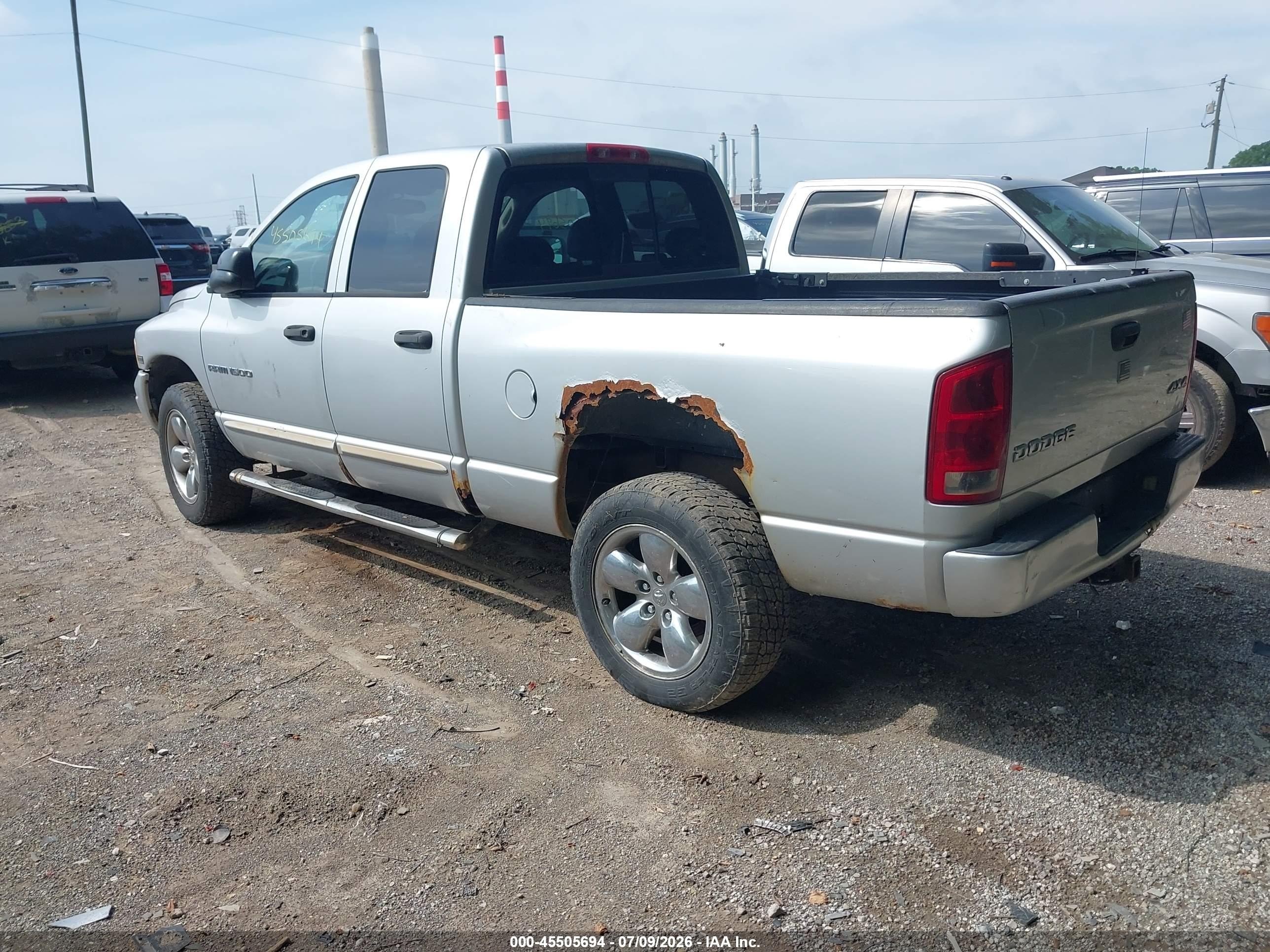 2004 Dodge Ram 1500 Slt/laramie Silver vin: 1D7HU18D54S582665