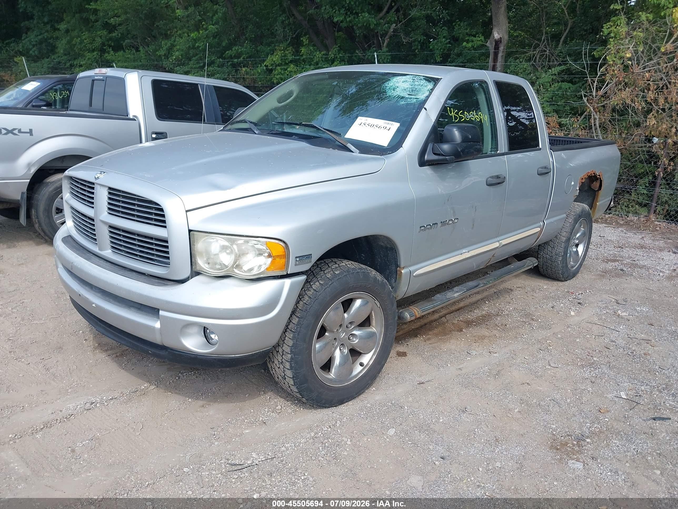 2004 Dodge Ram 1500 Slt/laramie Silver vin: 1D7HU18D54S582665