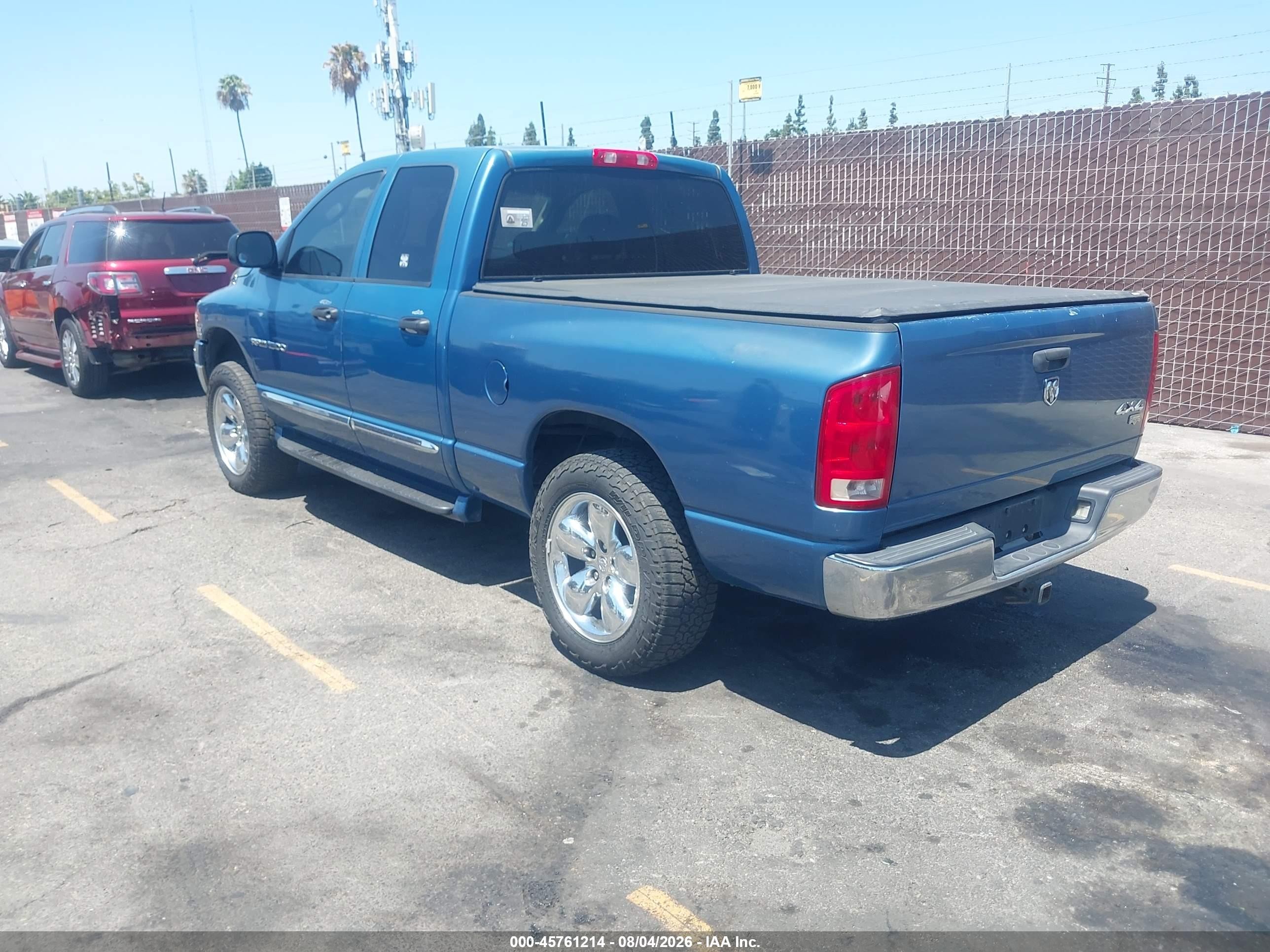 2005 Dodge Ram 1500 Slt/laramie Blue vin: 1D7HU18D55J608155