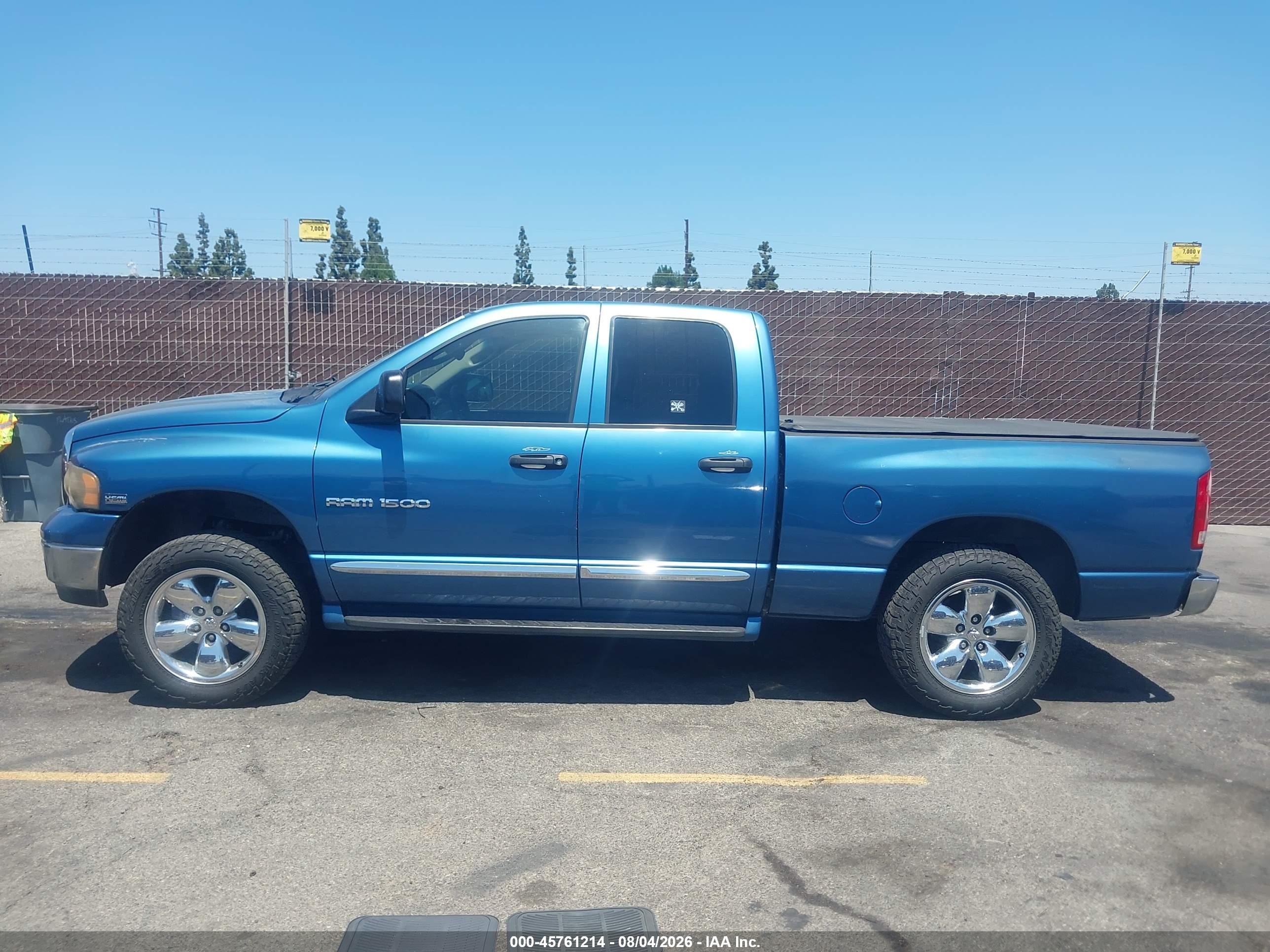 2005 Dodge Ram 1500 Slt/laramie Blue vin: 1D7HU18D55J608155