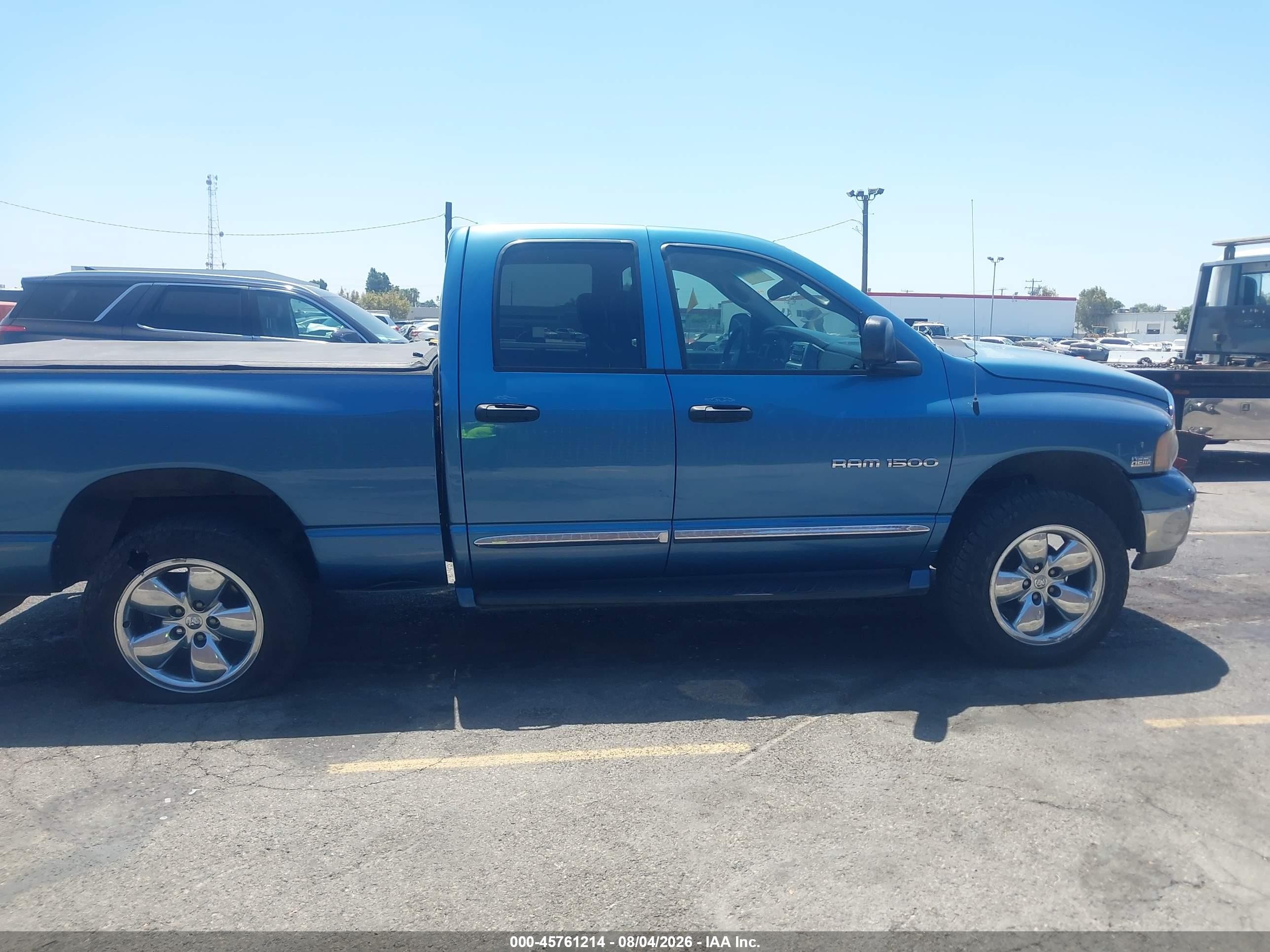 2005 Dodge Ram 1500 Slt/laramie Blue vin: 1D7HU18D55J608155