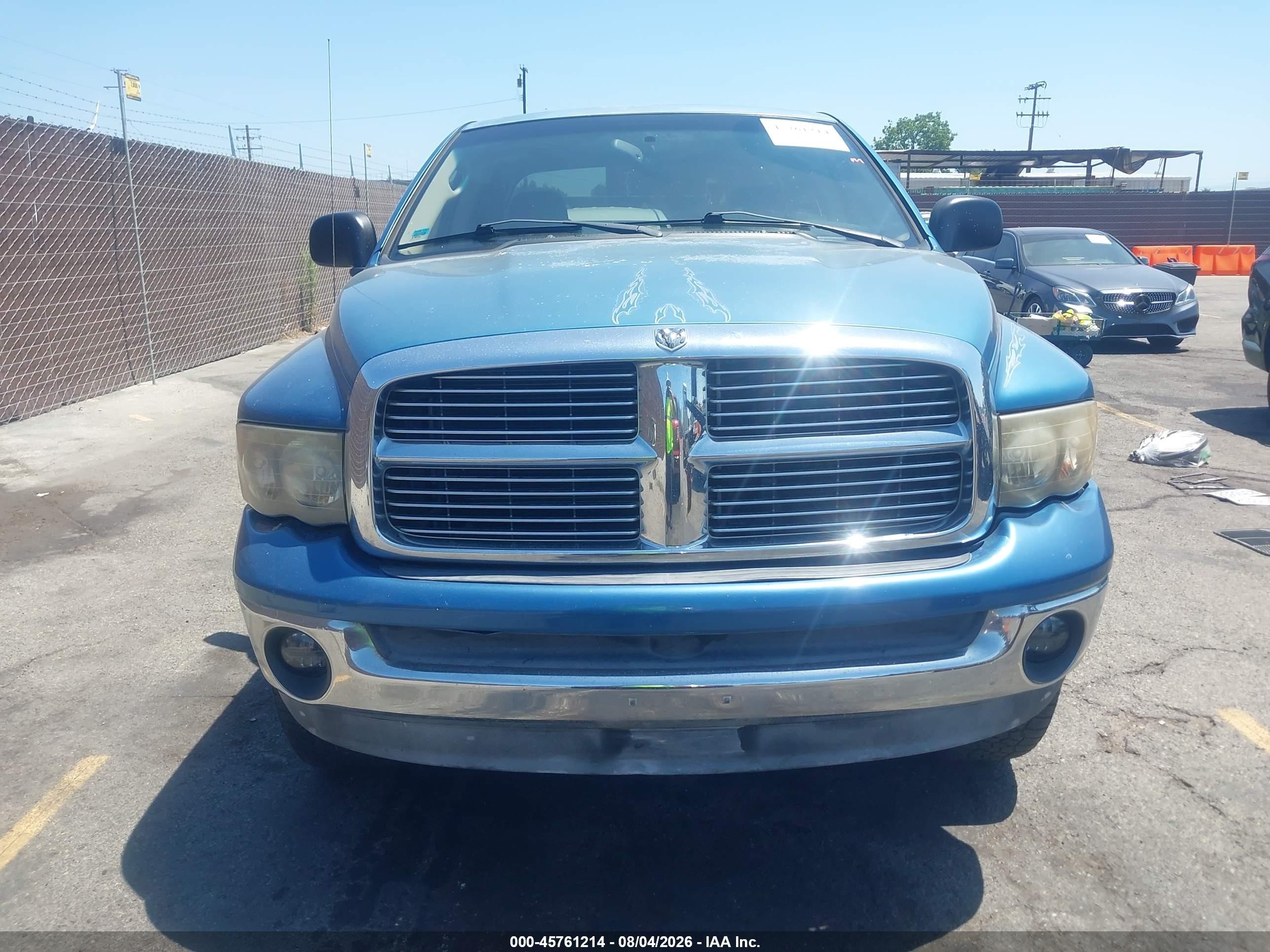 2005 Dodge Ram 1500 Slt/laramie Blue vin: 1D7HU18D55J608155