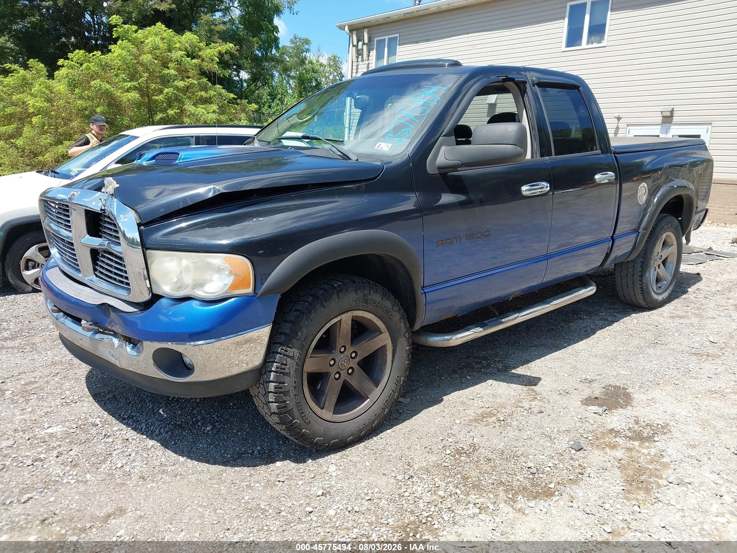 2005 Dodge Ram 1500 Slt/laramie Blue vin: 1D7HU18D55S124108