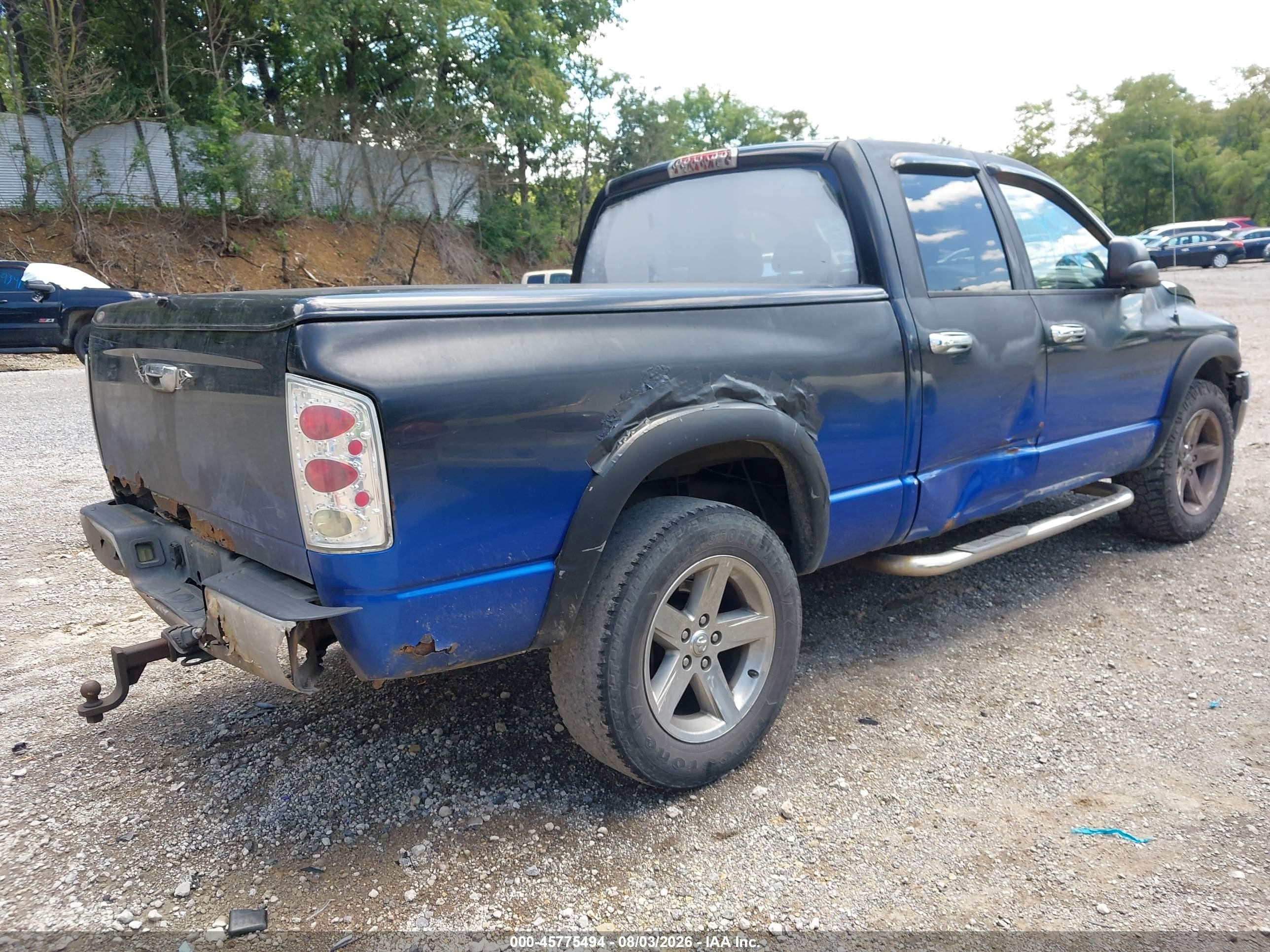 2005 Dodge Ram 1500 Slt/laramie Blue vin: 1D7HU18D55S124108