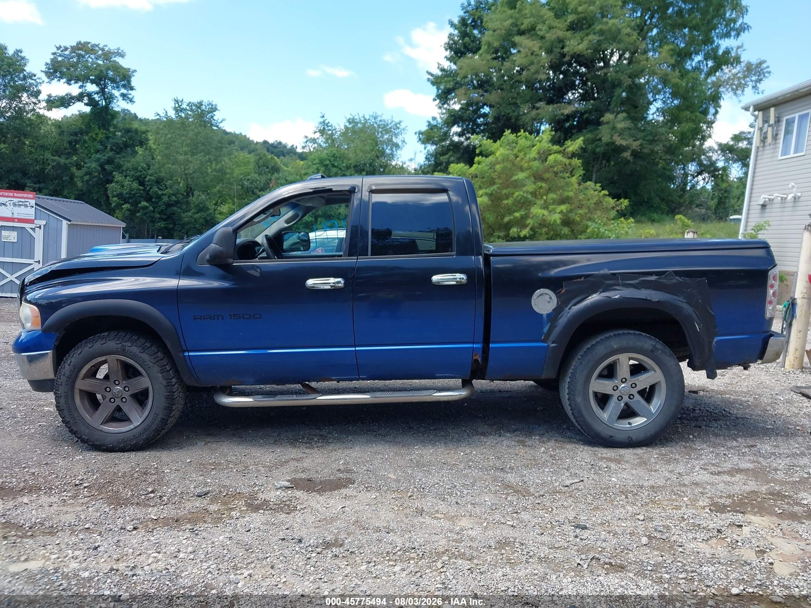 2005 Dodge Ram 1500 Slt/laramie Blue vin: 1D7HU18D55S124108
