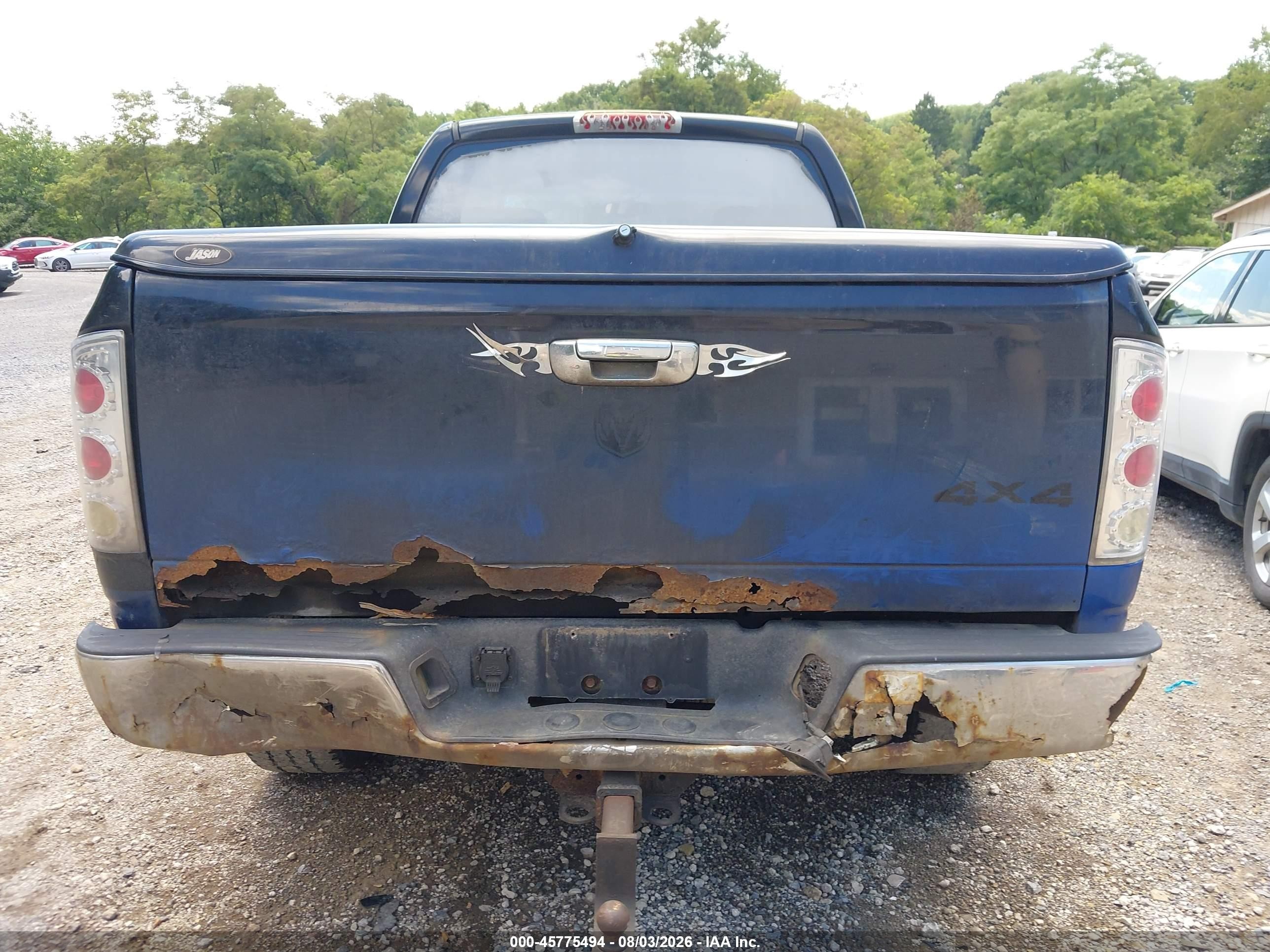 2005 Dodge Ram 1500 Slt/laramie Blue vin: 1D7HU18D55S124108
