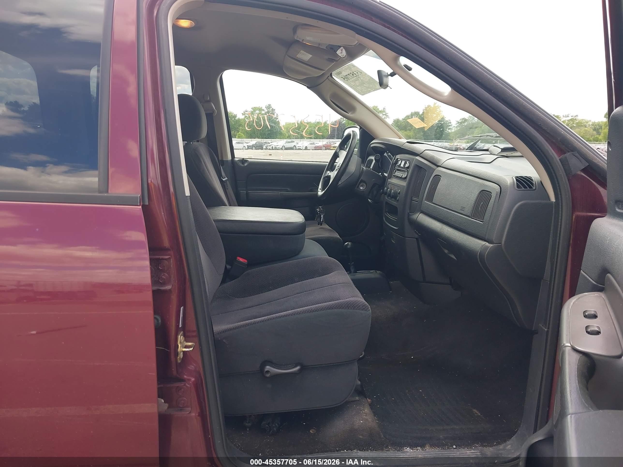 2003 Dodge Ram 1500 Slt/laramie/st Burgundy vin: 1D7HU18D63S282468