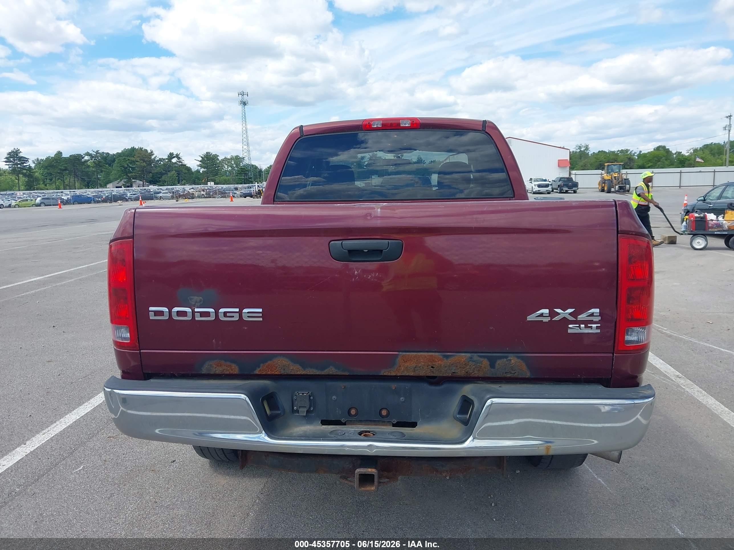 2003 Dodge Ram 1500 Slt/laramie/st Burgundy vin: 1D7HU18D63S282468