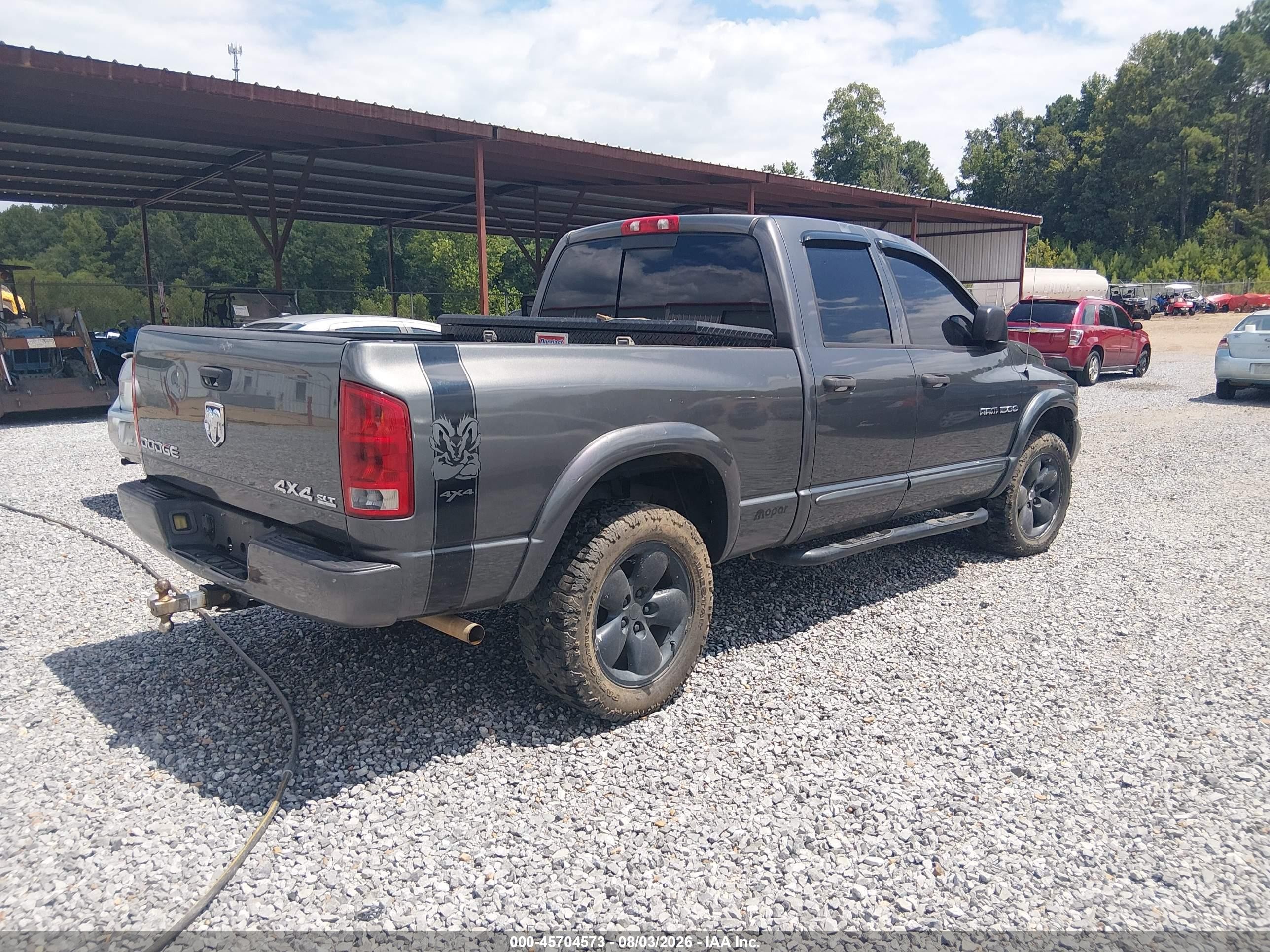 2004 Dodge Ram 1500 Slt/laramie Gray vin: 1D7HU18D64S569777