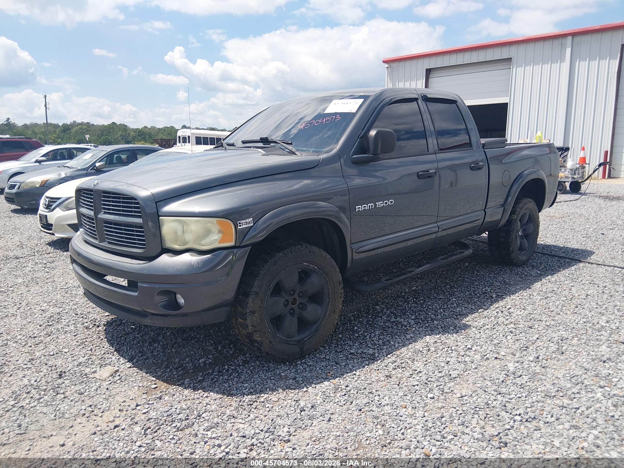 2004 Dodge Ram 1500 Slt/laramie Gray vin: 1D7HU18D64S569777
