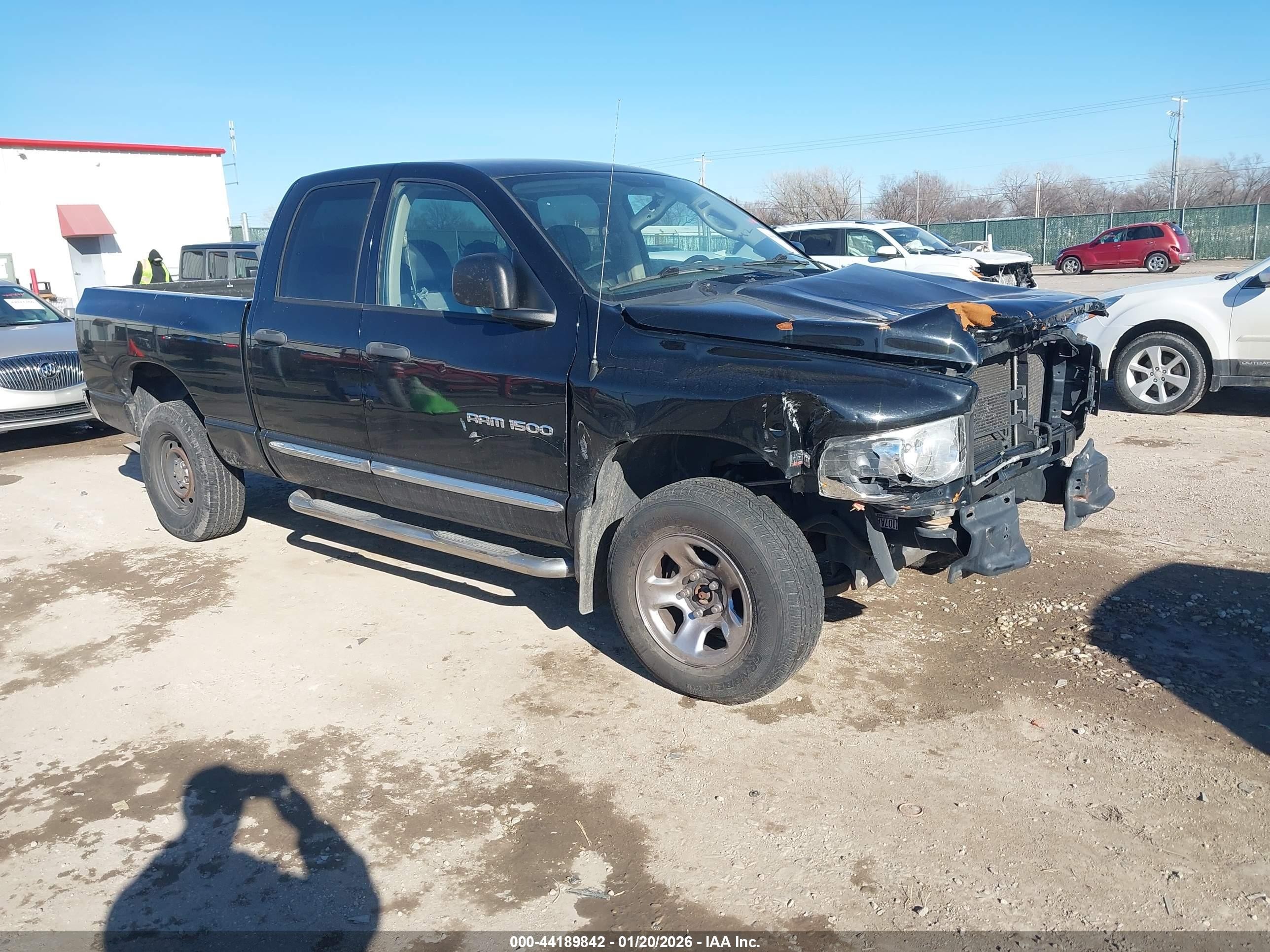 2005 Dodge Ram 1500 Slt/laramie Black vin: 1D7HU18D65S278682