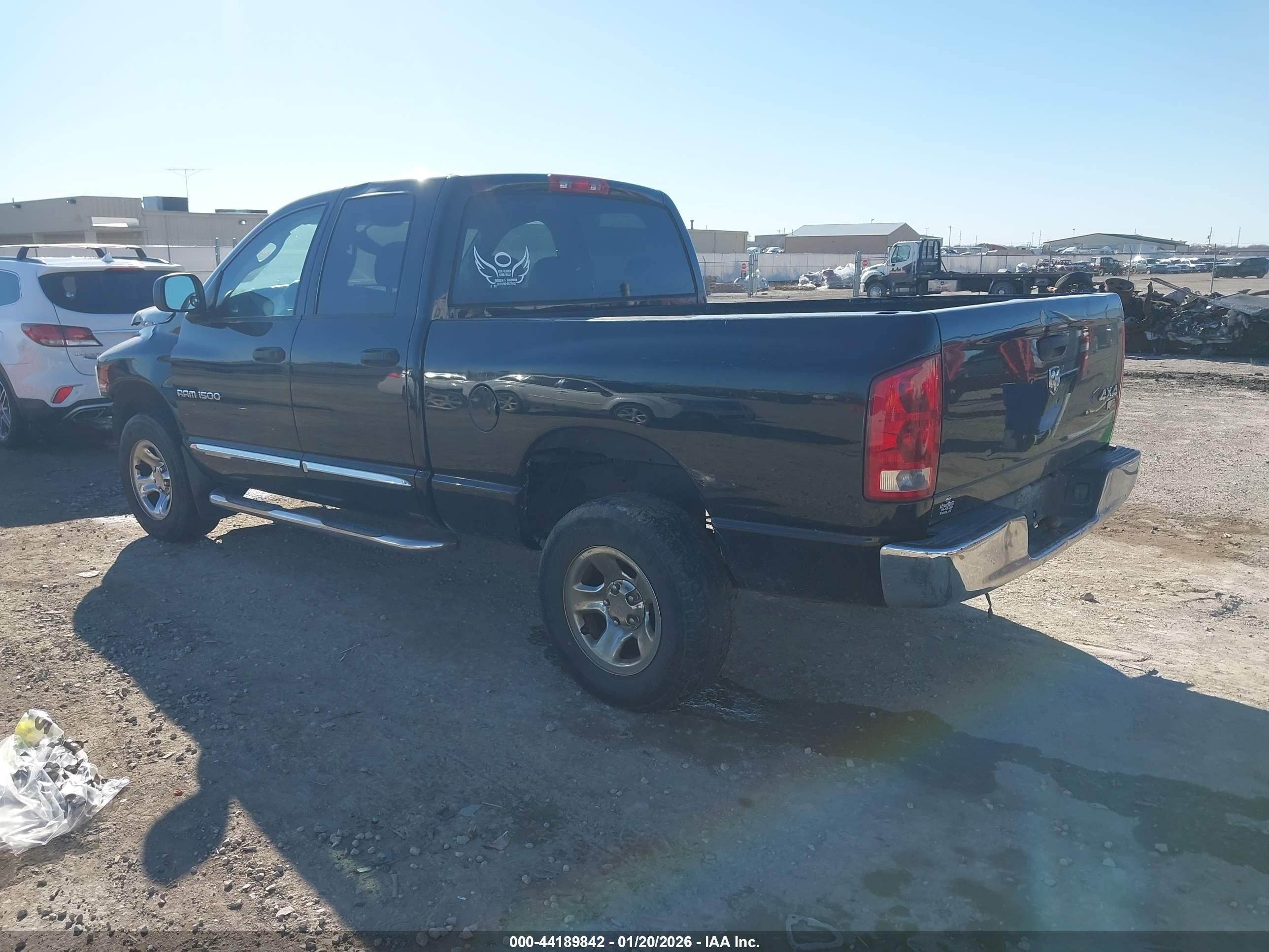2005 Dodge Ram 1500 Slt/laramie Black vin: 1D7HU18D65S278682