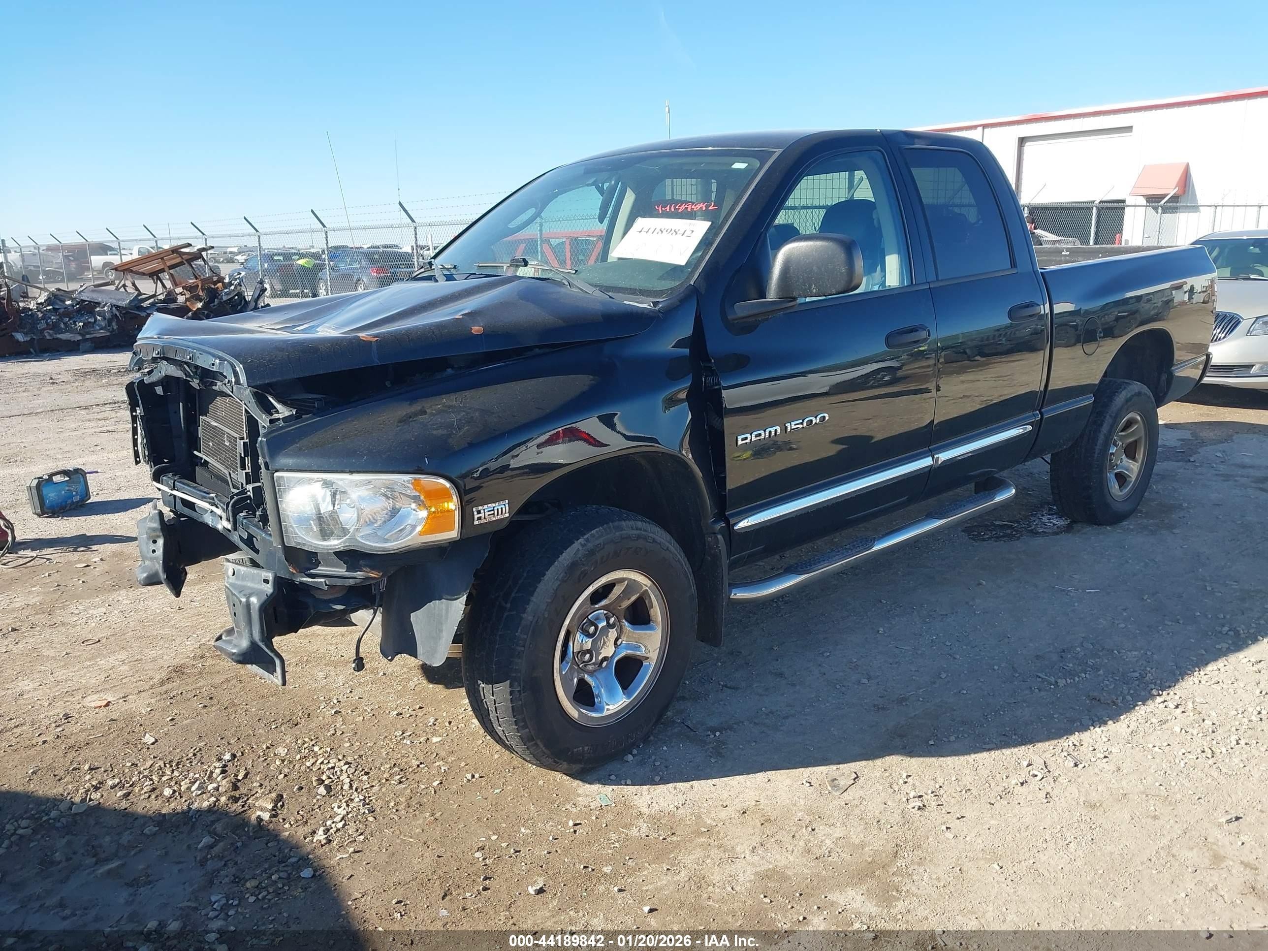 2005 Dodge Ram 1500 Slt/laramie Black vin: 1D7HU18D65S278682