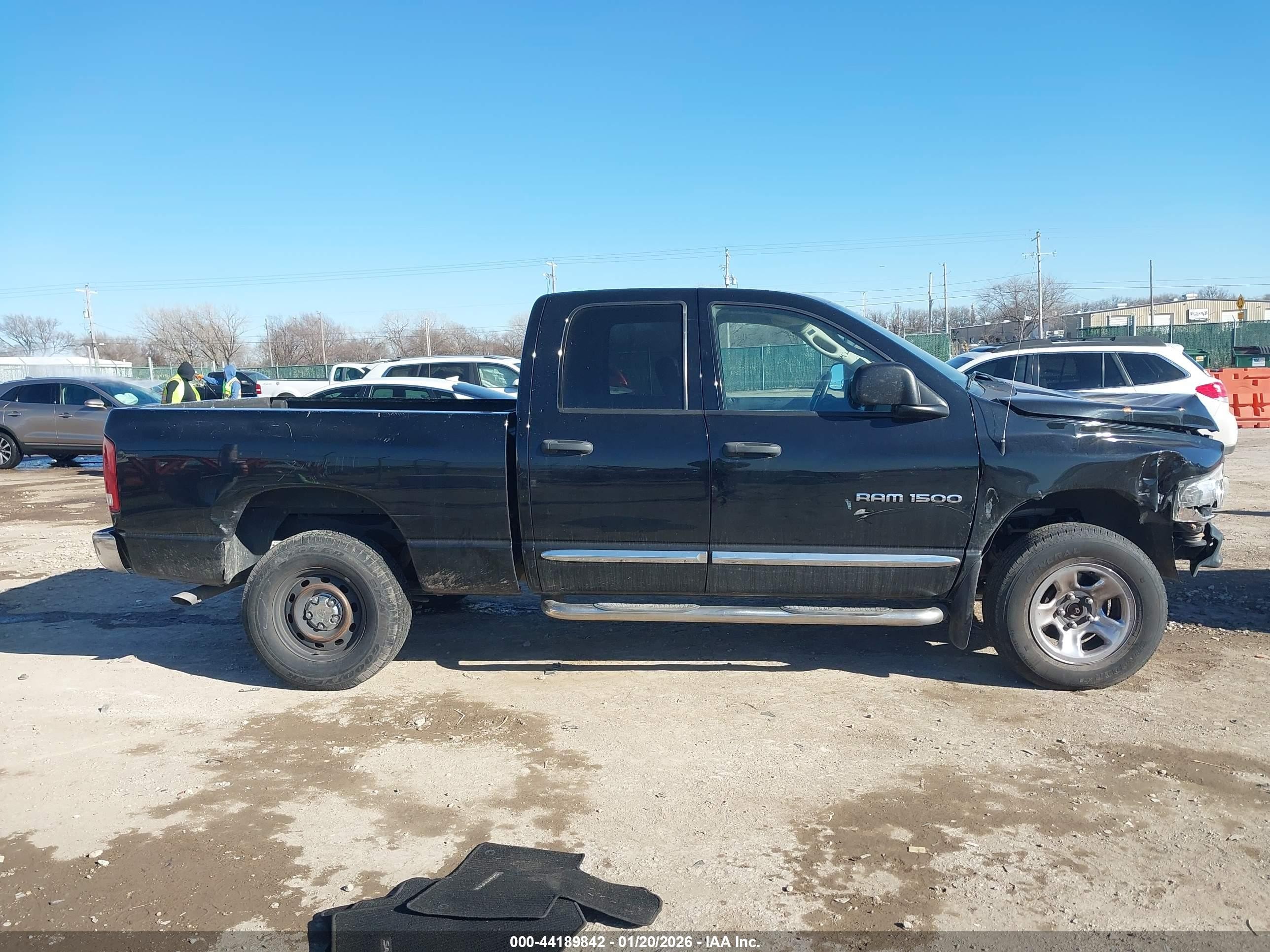 2005 Dodge Ram 1500 Slt/laramie Black vin: 1D7HU18D65S278682