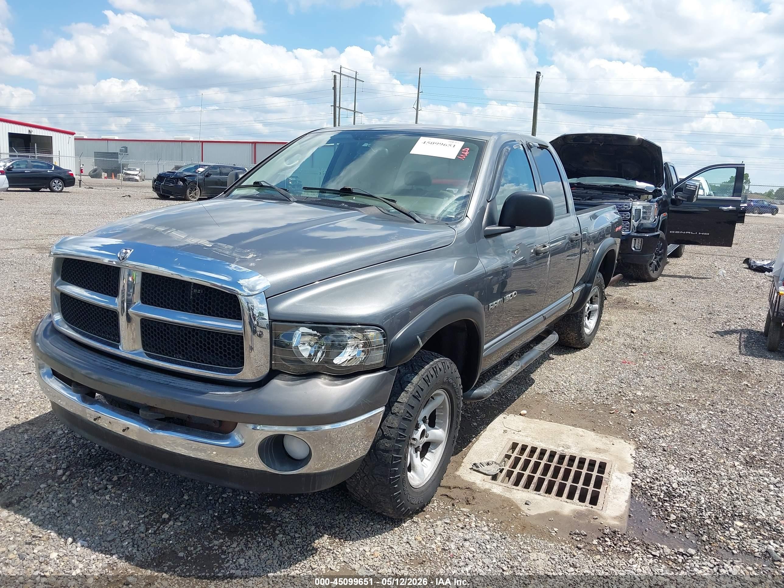 2004 Dodge Ram 1500 Slt/laramie Gray vin: 1D7HU18D74S513508