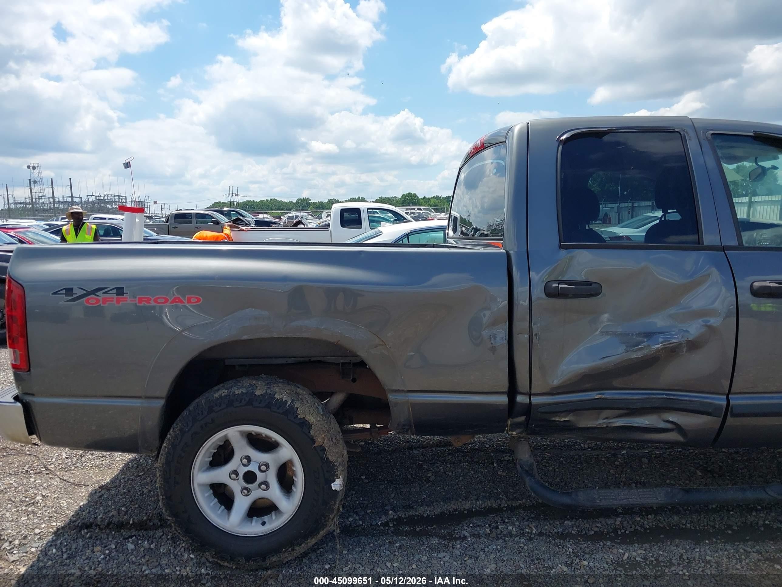 2004 Dodge Ram 1500 Slt/laramie Gray vin: 1D7HU18D74S513508