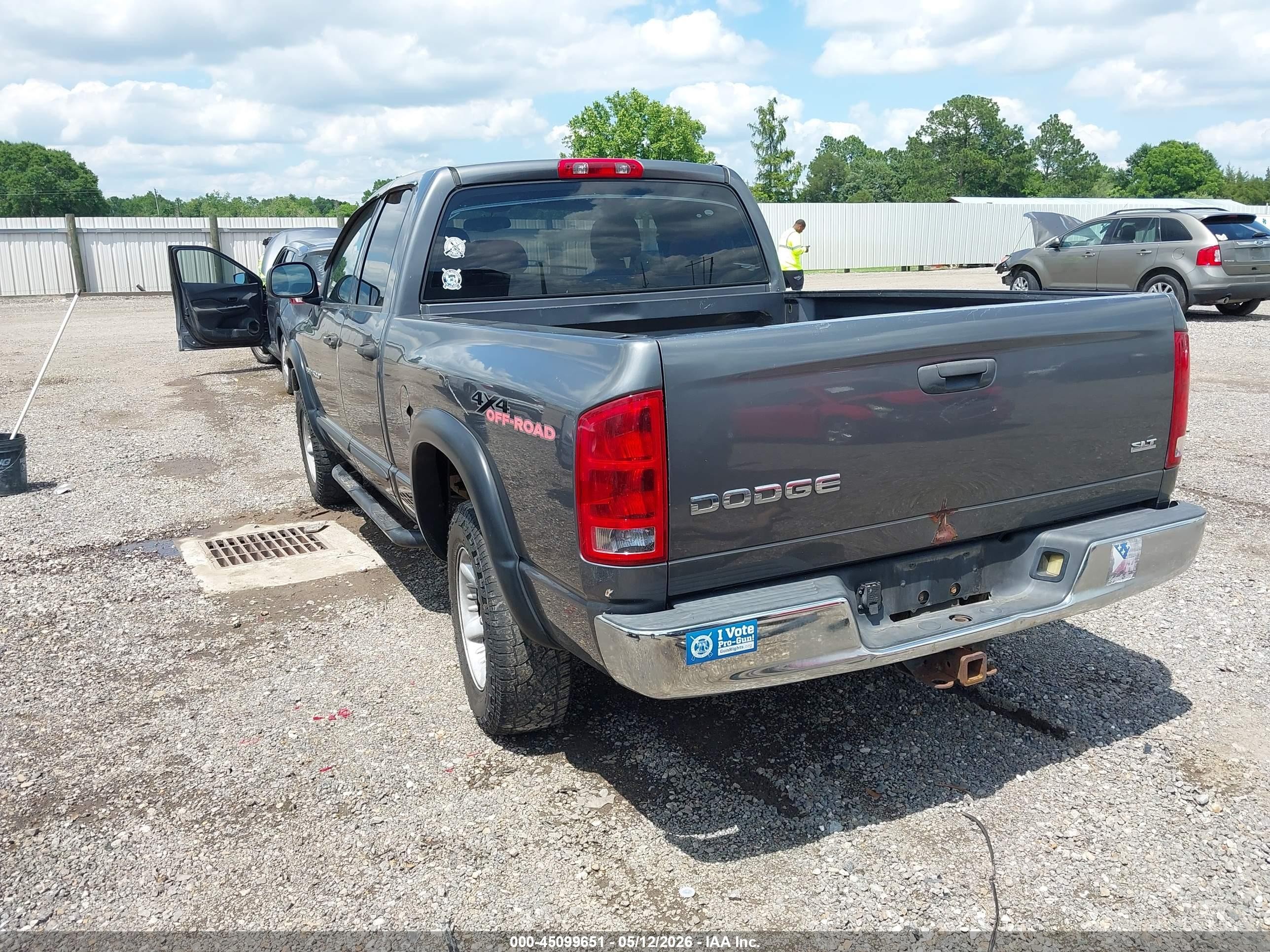 2004 Dodge Ram 1500 Slt/laramie Gray vin: 1D7HU18D74S513508