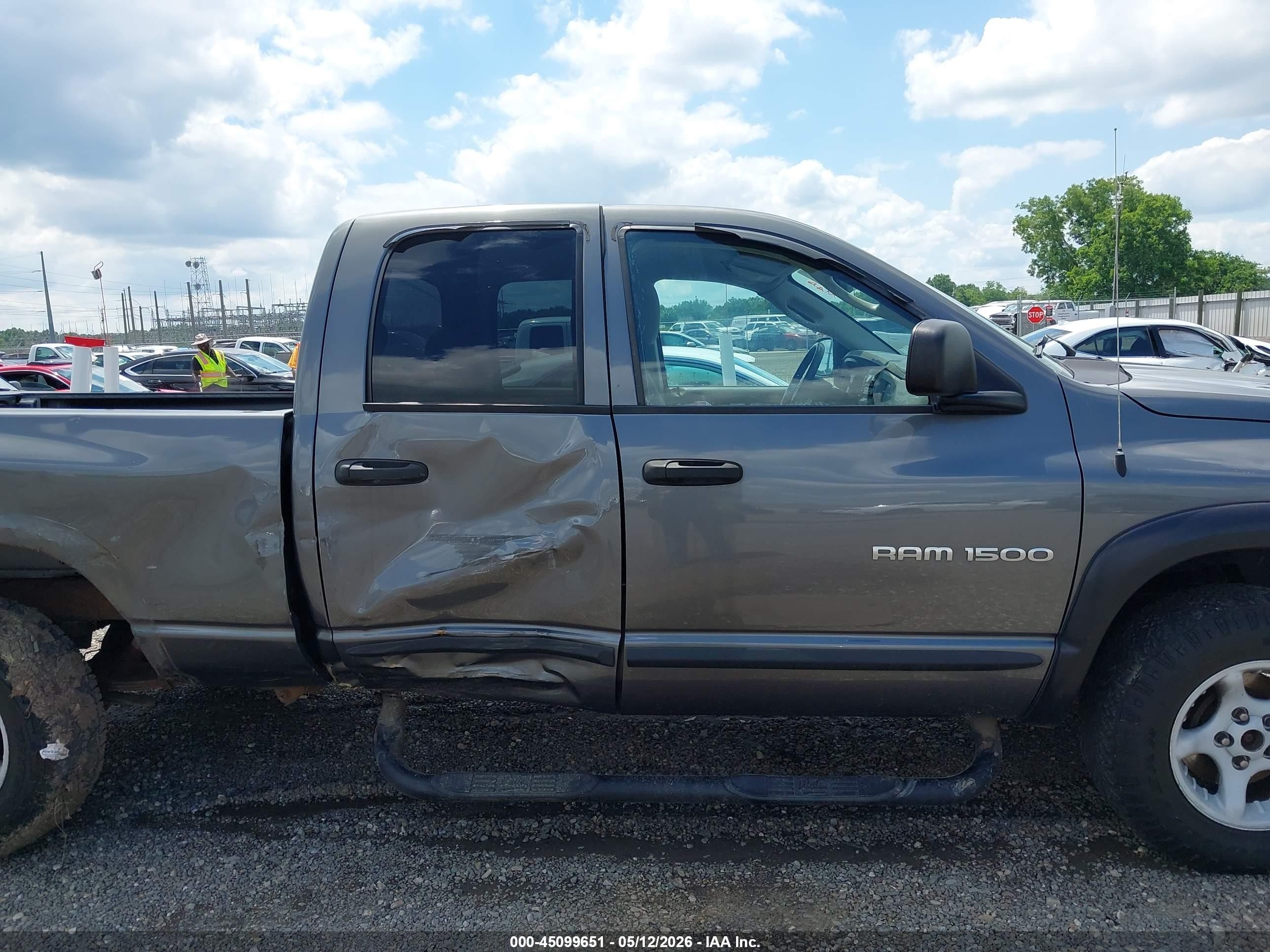 2004 Dodge Ram 1500 Slt/laramie Gray vin: 1D7HU18D74S513508