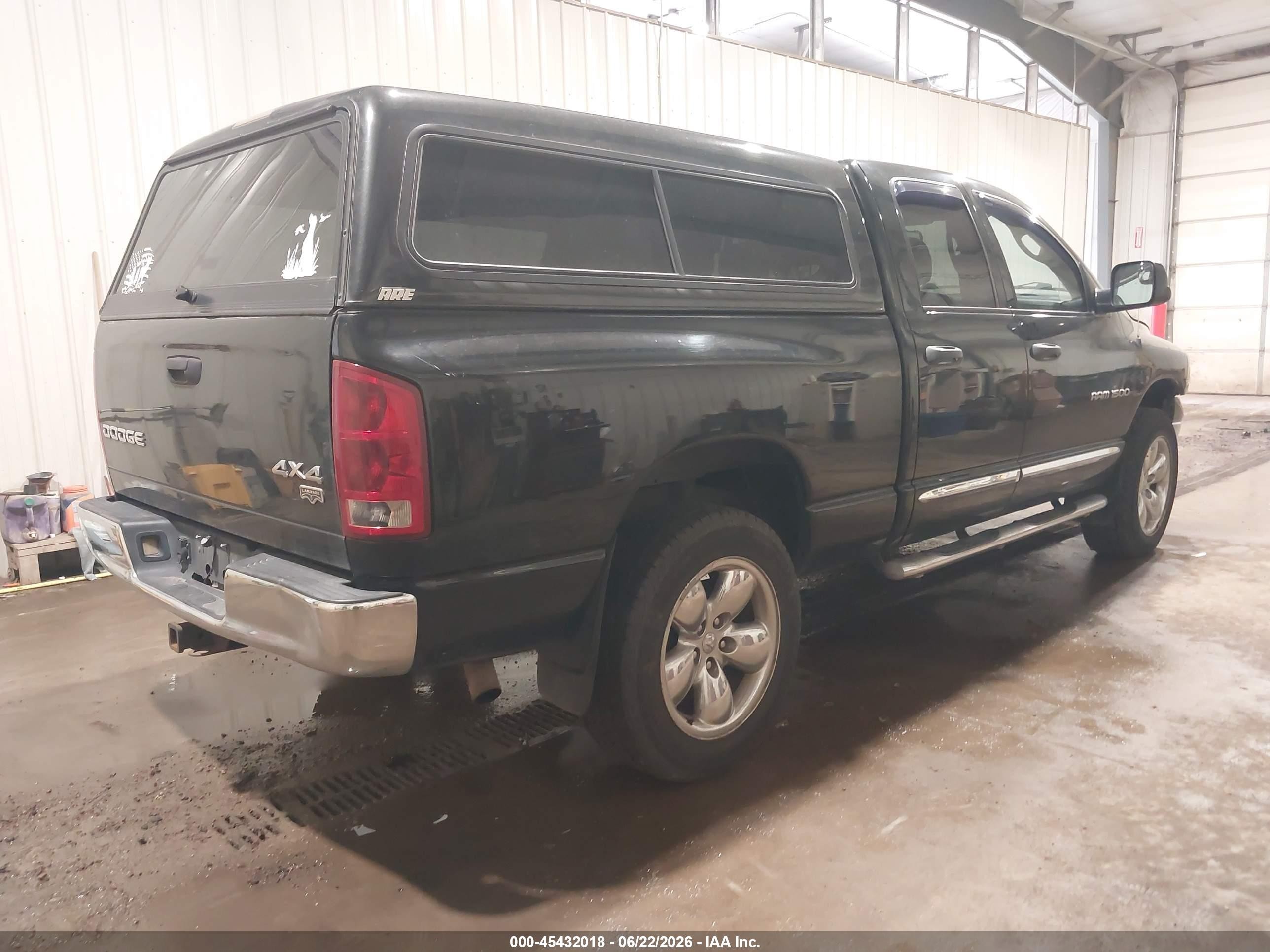 2004 Dodge Ram 1500 Slt/laramie Black vin: 1D7HU18D74S582876