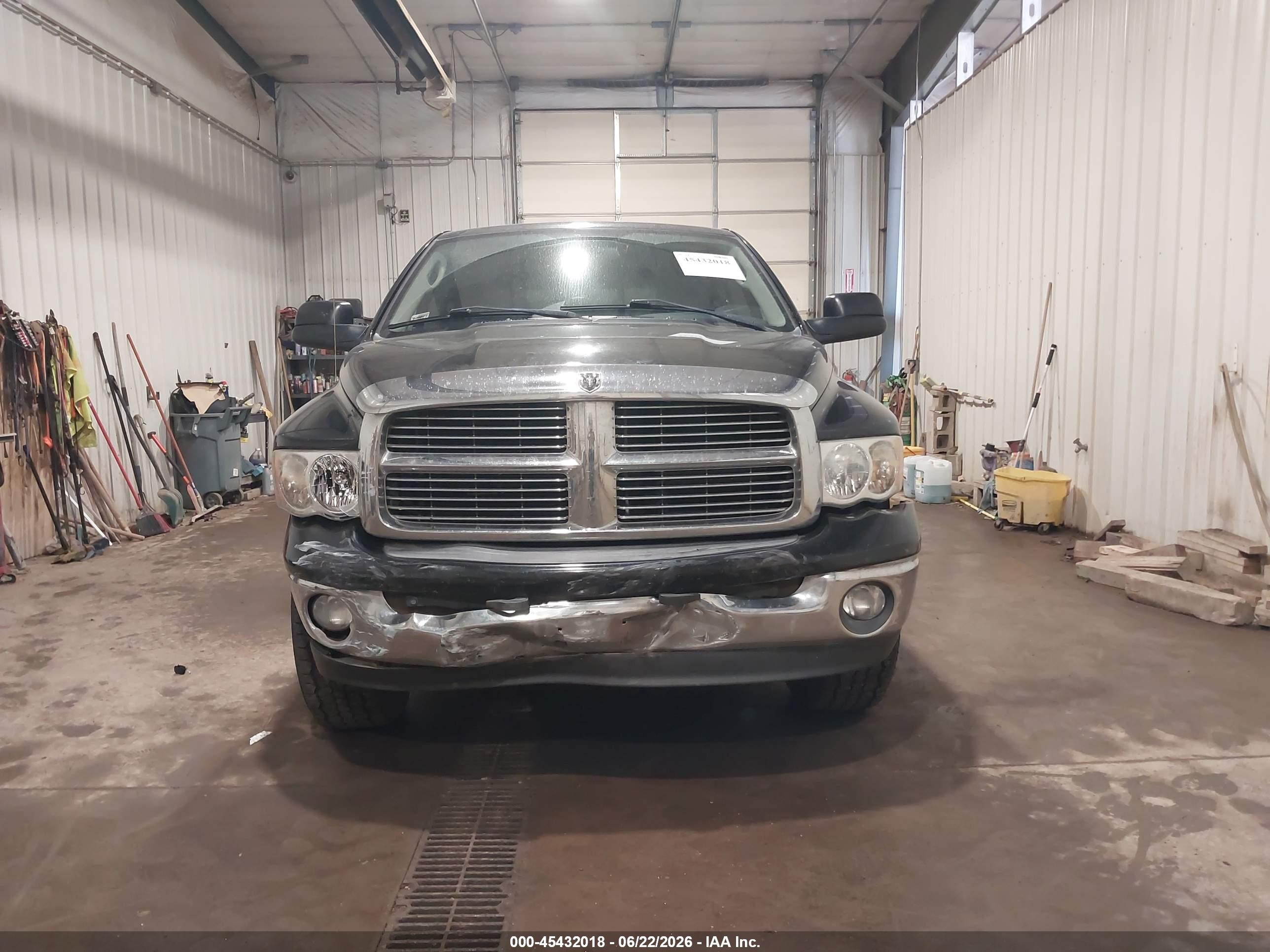 2004 Dodge Ram 1500 Slt/laramie Black vin: 1D7HU18D74S582876