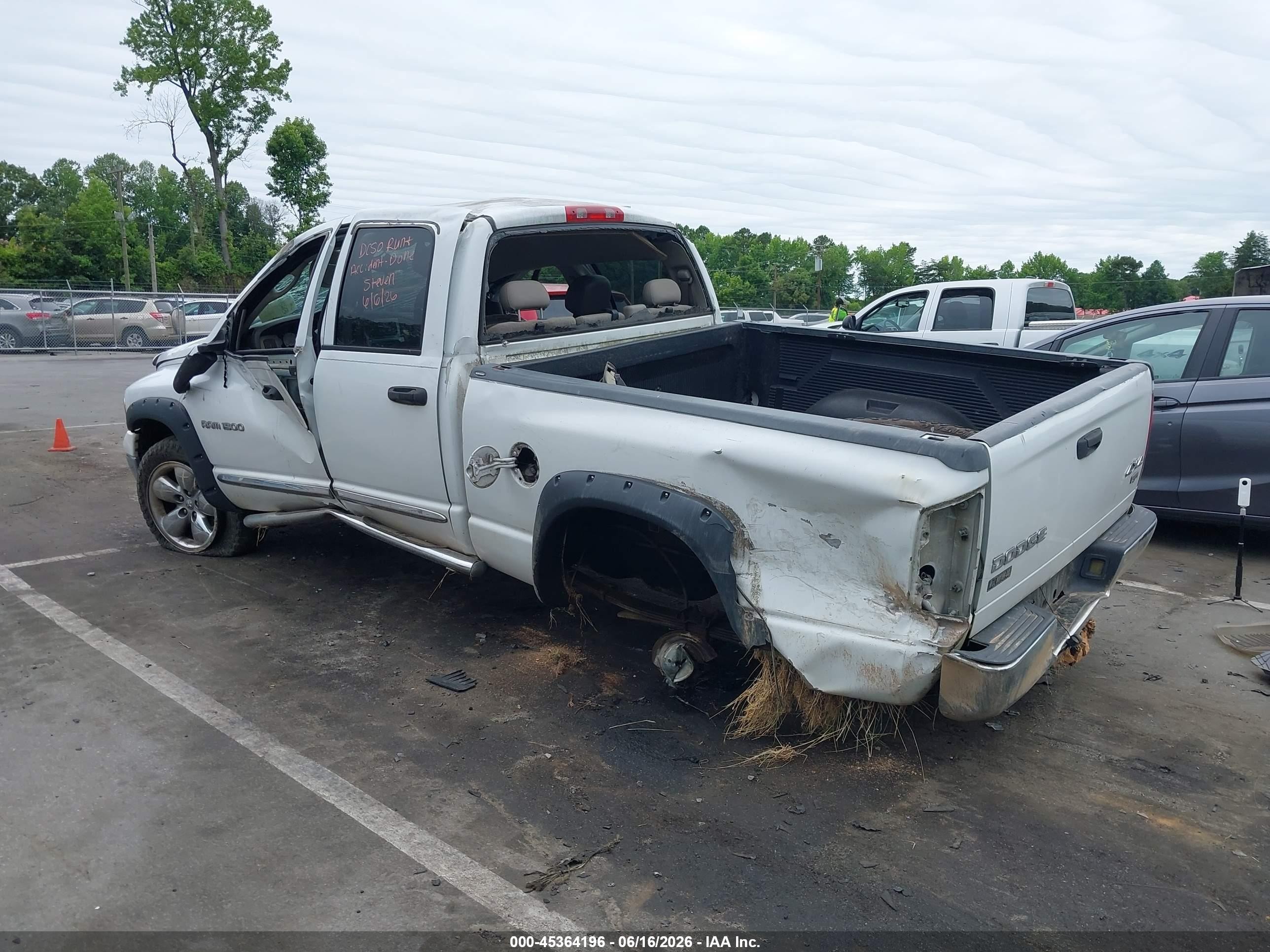 2004 Dodge Ram 1500 Slt/laramie White vin: 1D7HU18D74S686140
