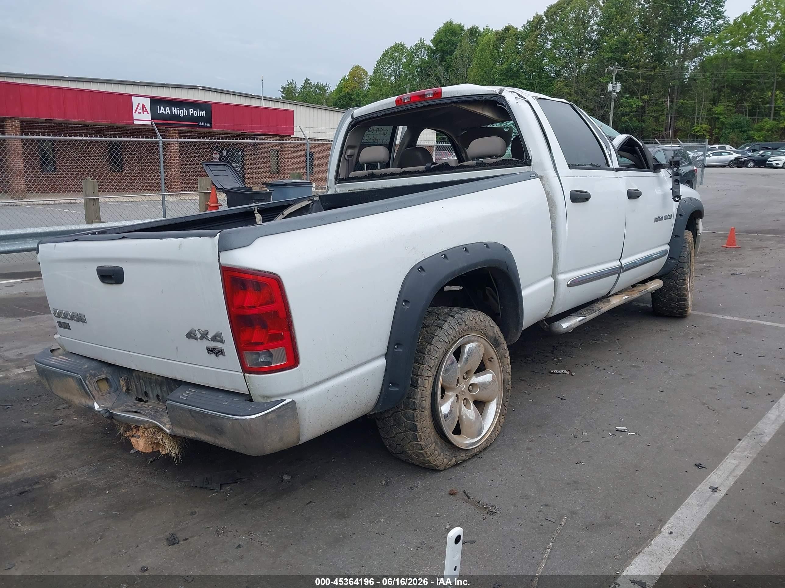 2004 Dodge Ram 1500 Slt/laramie White vin: 1D7HU18D74S686140