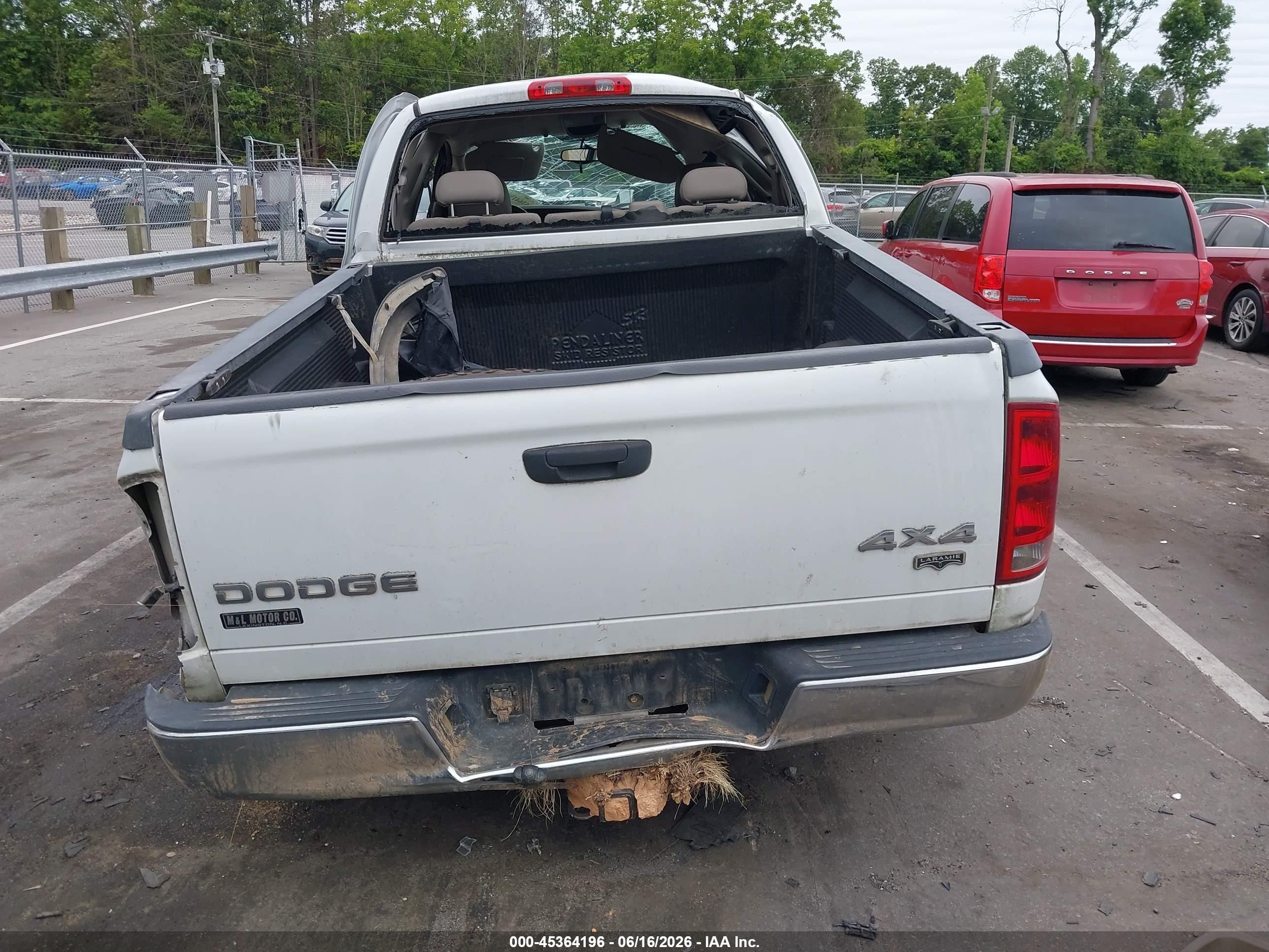 2004 Dodge Ram 1500 Slt/laramie White vin: 1D7HU18D74S686140