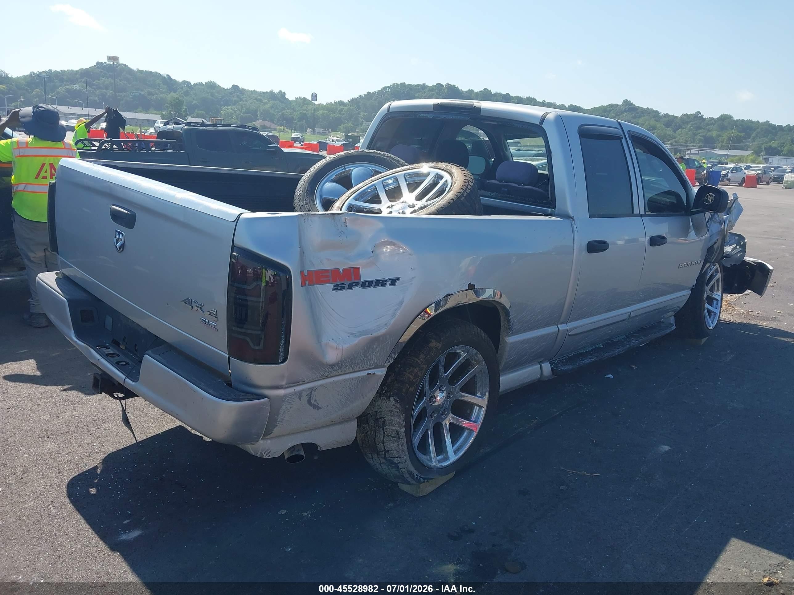 2005 Dodge Ram 1500 Slt/laramie Silver vin: 1D7HU18D75J520403