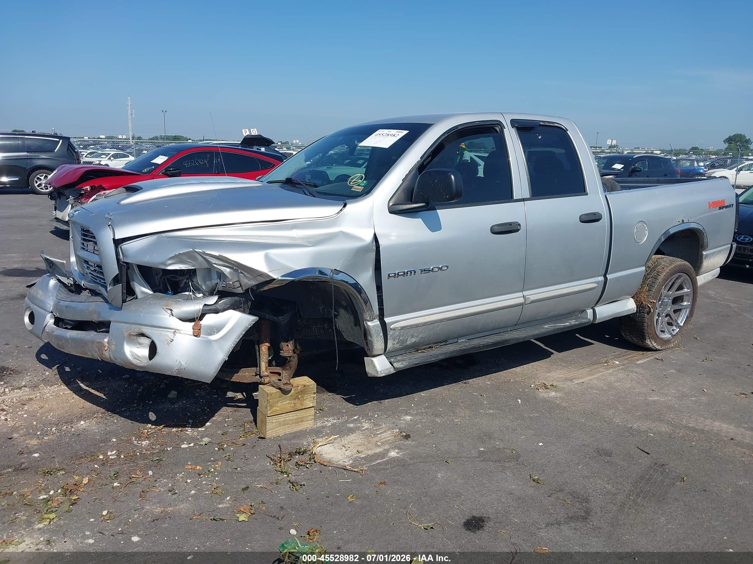2005 Dodge Ram 1500 Slt/laramie Silver vin: 1D7HU18D75J520403