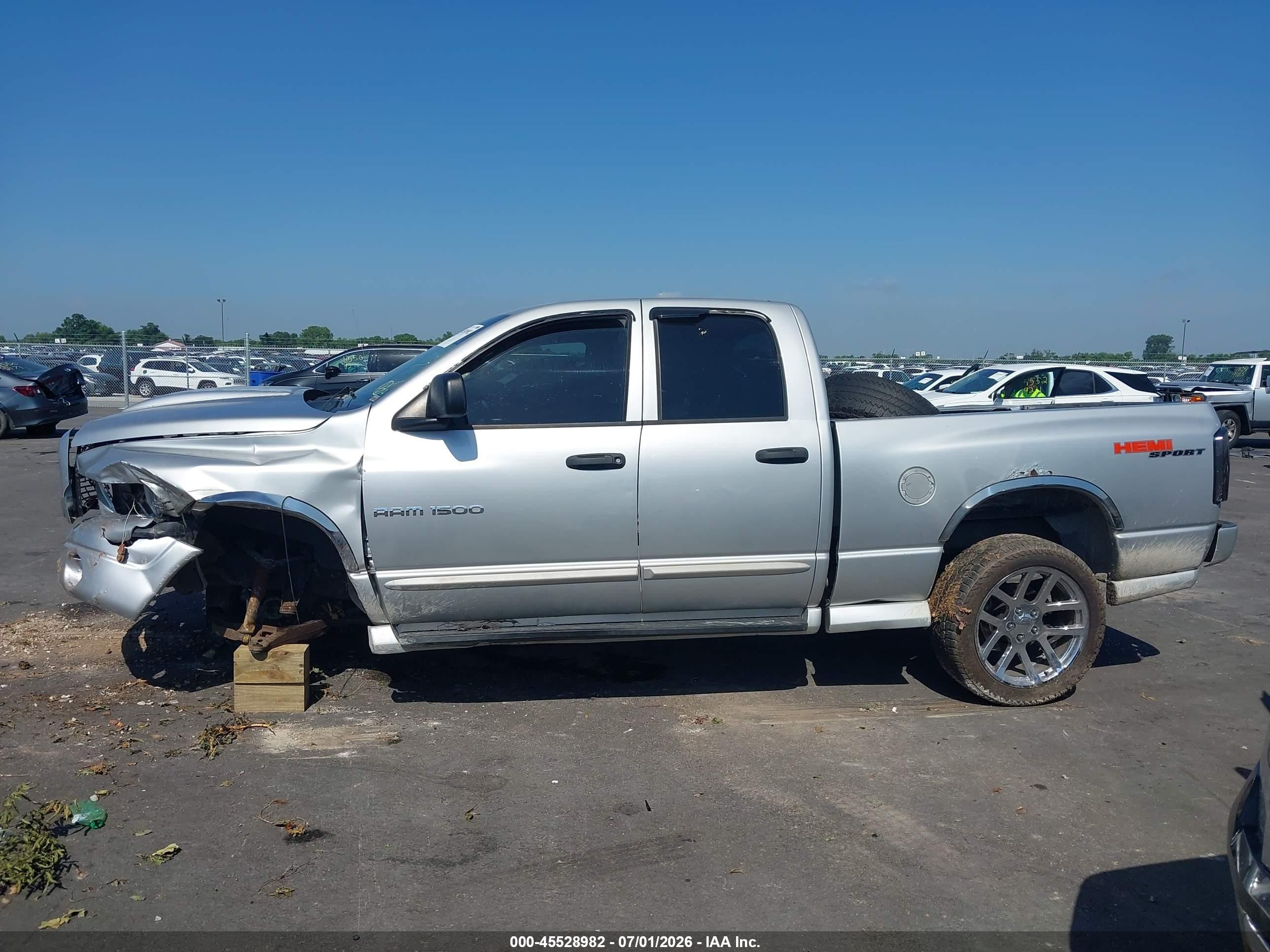 2005 Dodge Ram 1500 Slt/laramie Silver vin: 1D7HU18D75J520403