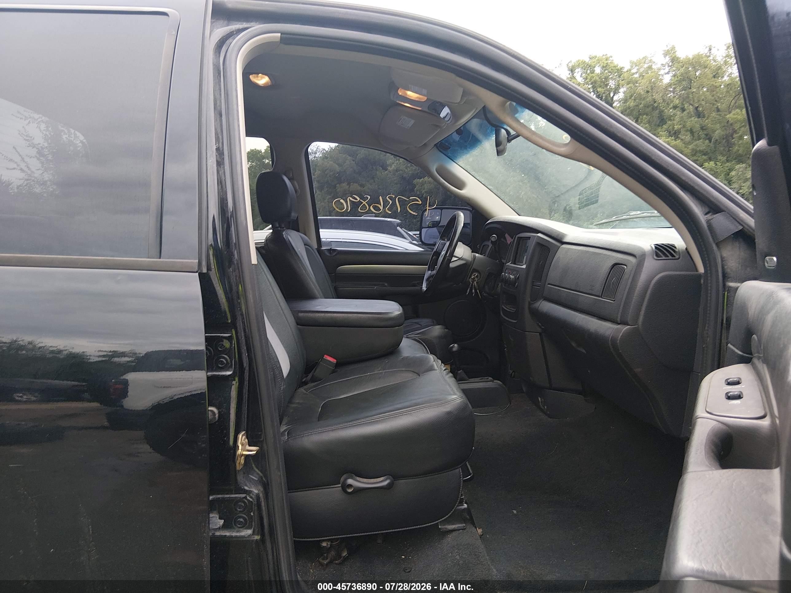 2005 Dodge Ram 1500 Slt/laramie Черный vin: 1D7HU18D75J610232