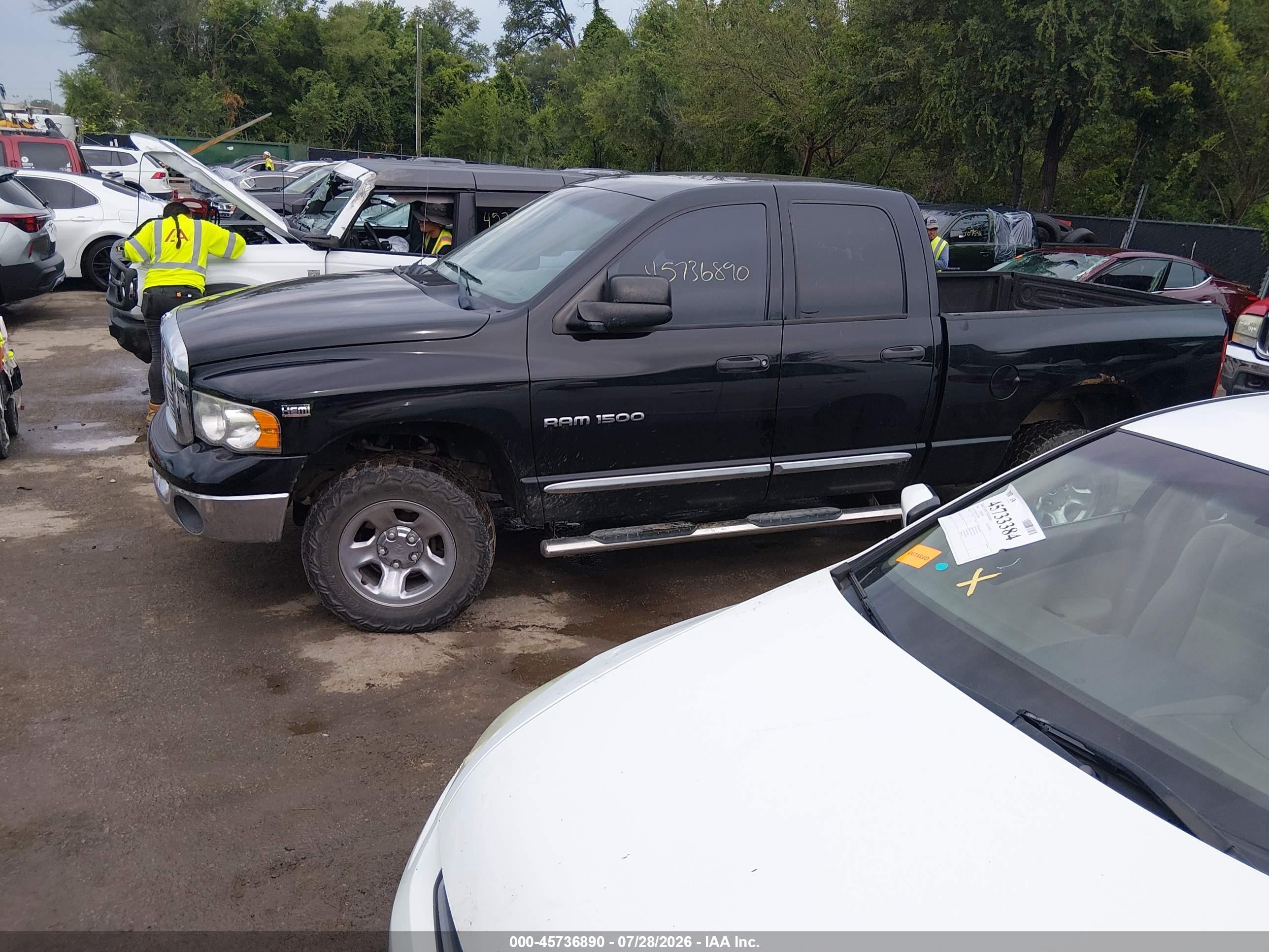 2005 Dodge Ram 1500 Slt/laramie Черный vin: 1D7HU18D75J610232