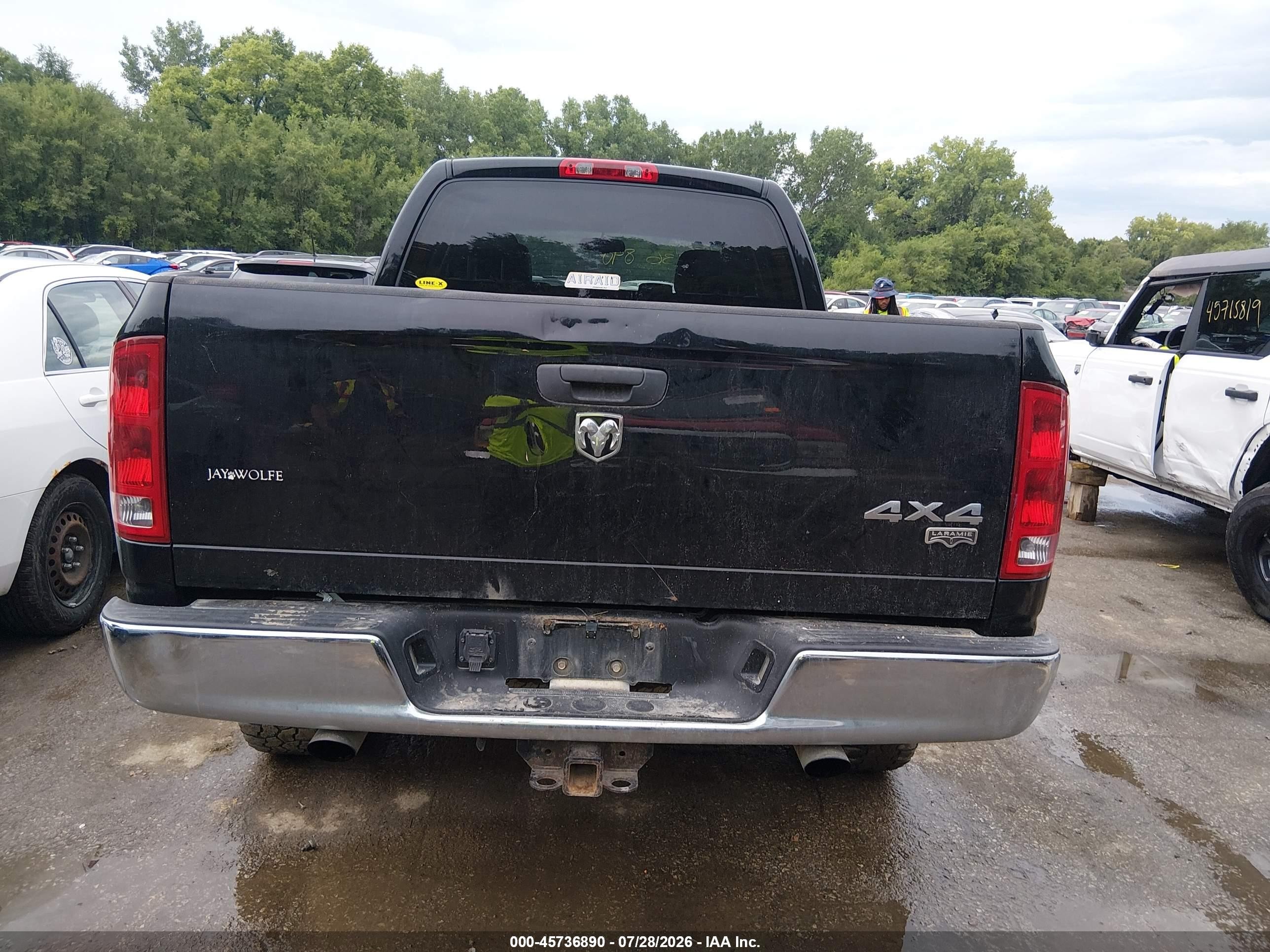 2005 Dodge Ram 1500 Slt/laramie Черный vin: 1D7HU18D75J610232