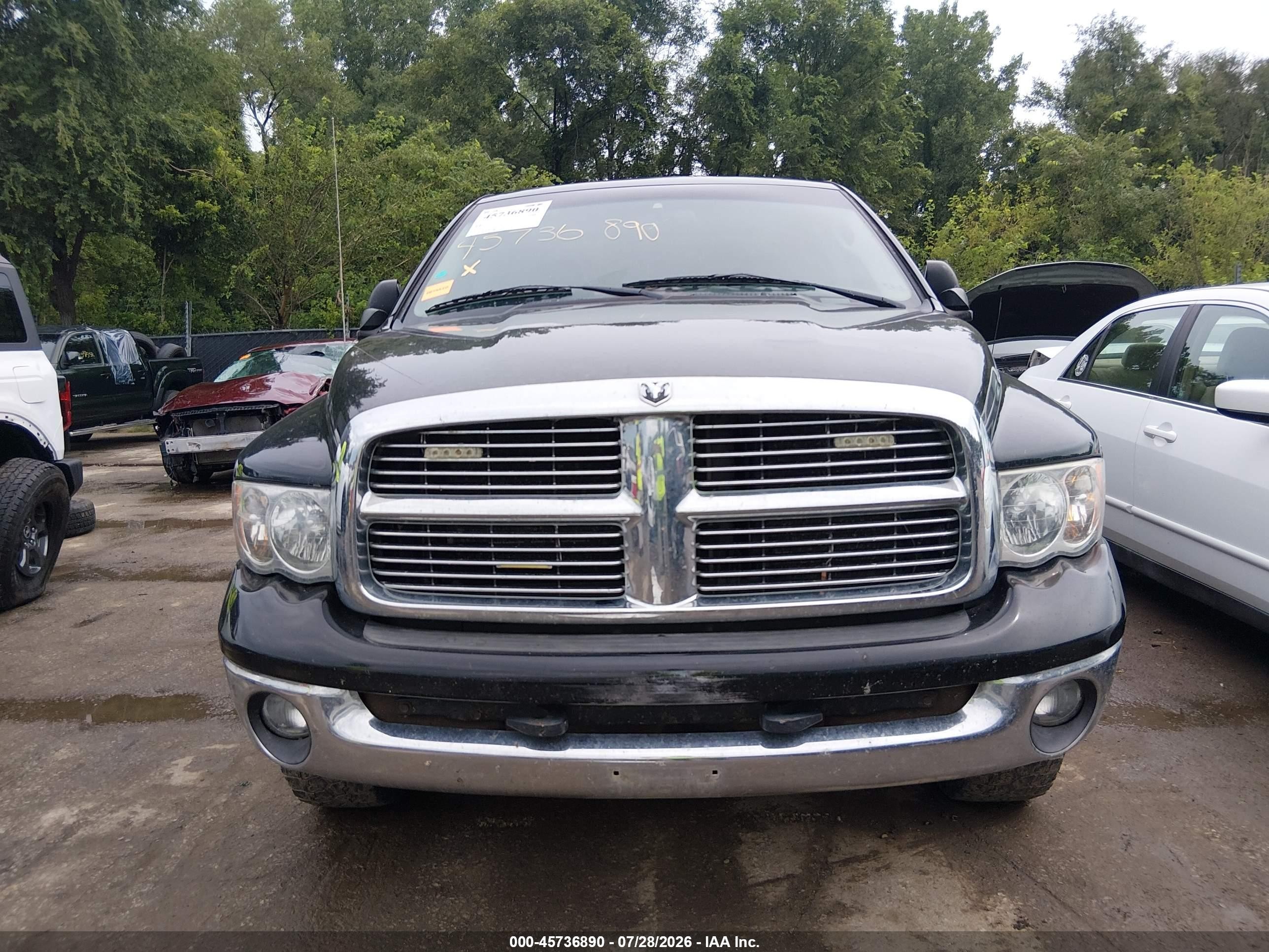 2005 Dodge Ram 1500 Slt/laramie Черный vin: 1D7HU18D75J610232