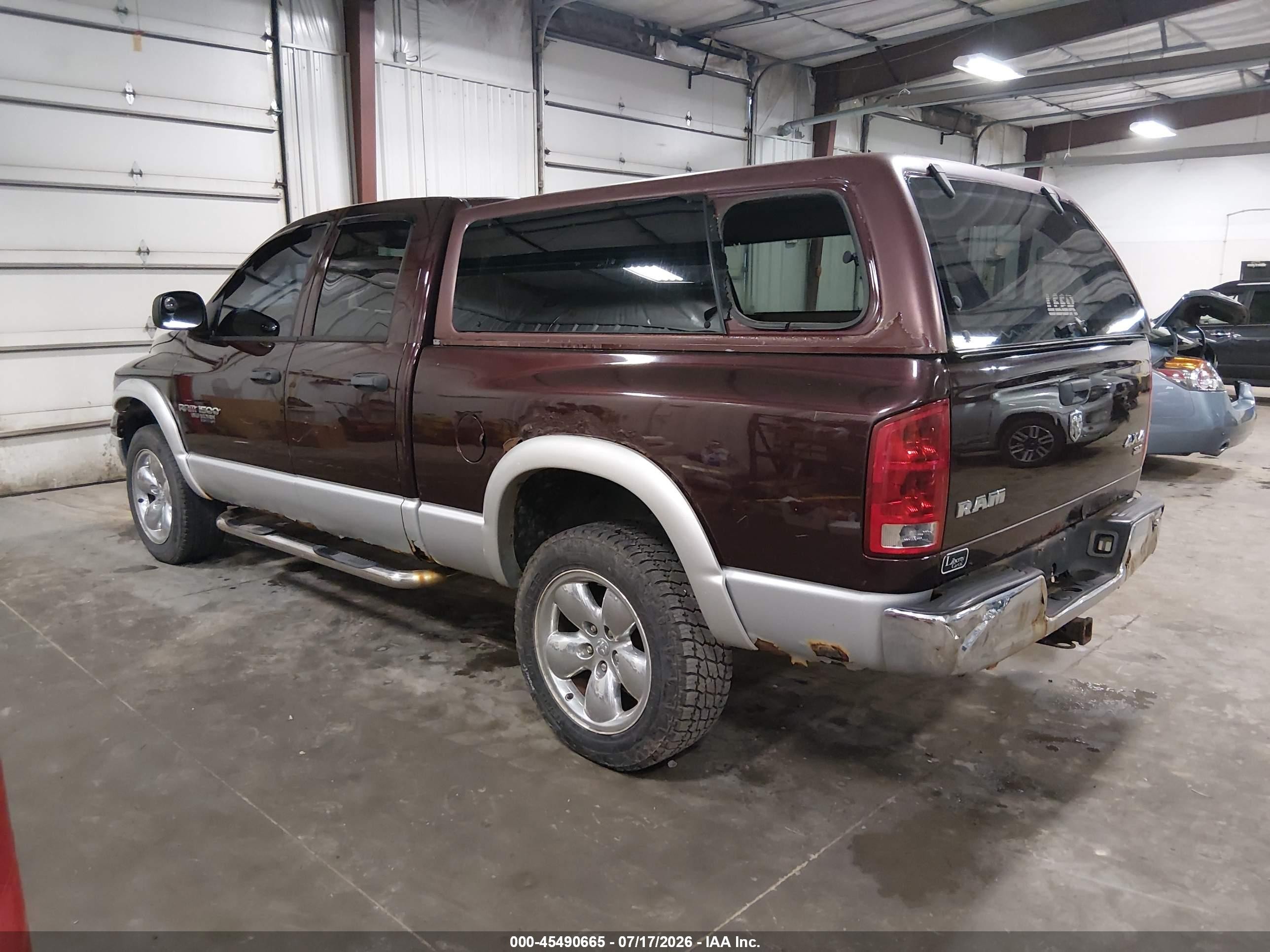 2005 Dodge Ram 1500 Slt/laramie Maroon vin: 1D7HU18D75S340848