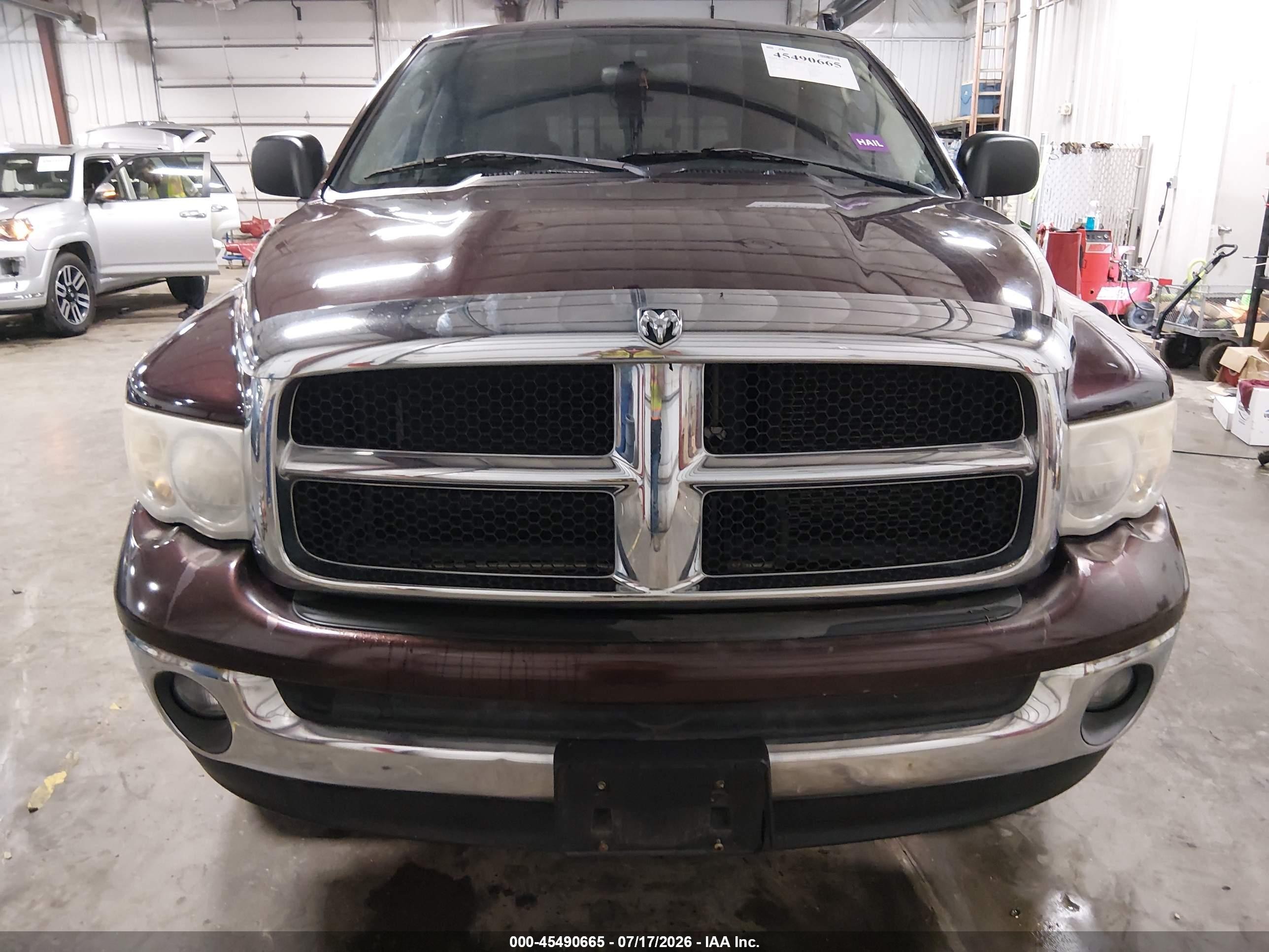 2005 Dodge Ram 1500 Slt/laramie Maroon vin: 1D7HU18D75S340848