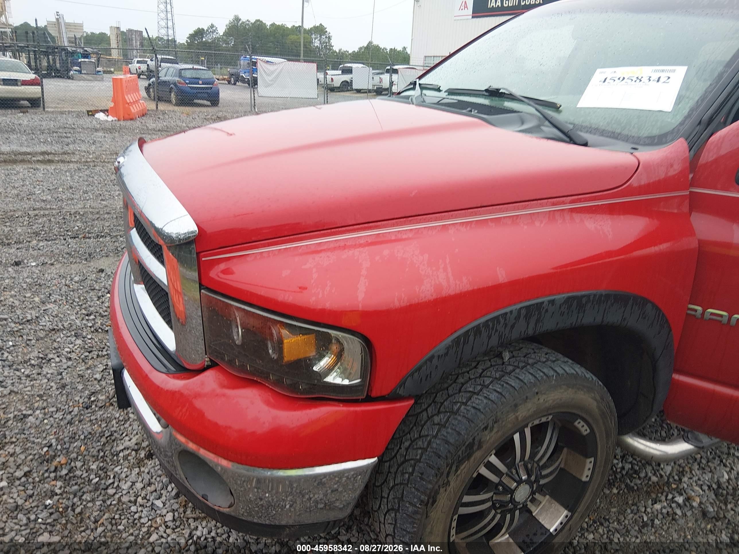 2005 Dodge Ram 1500 Slt/laramie Красный vin: 1D7HU18D75S352417