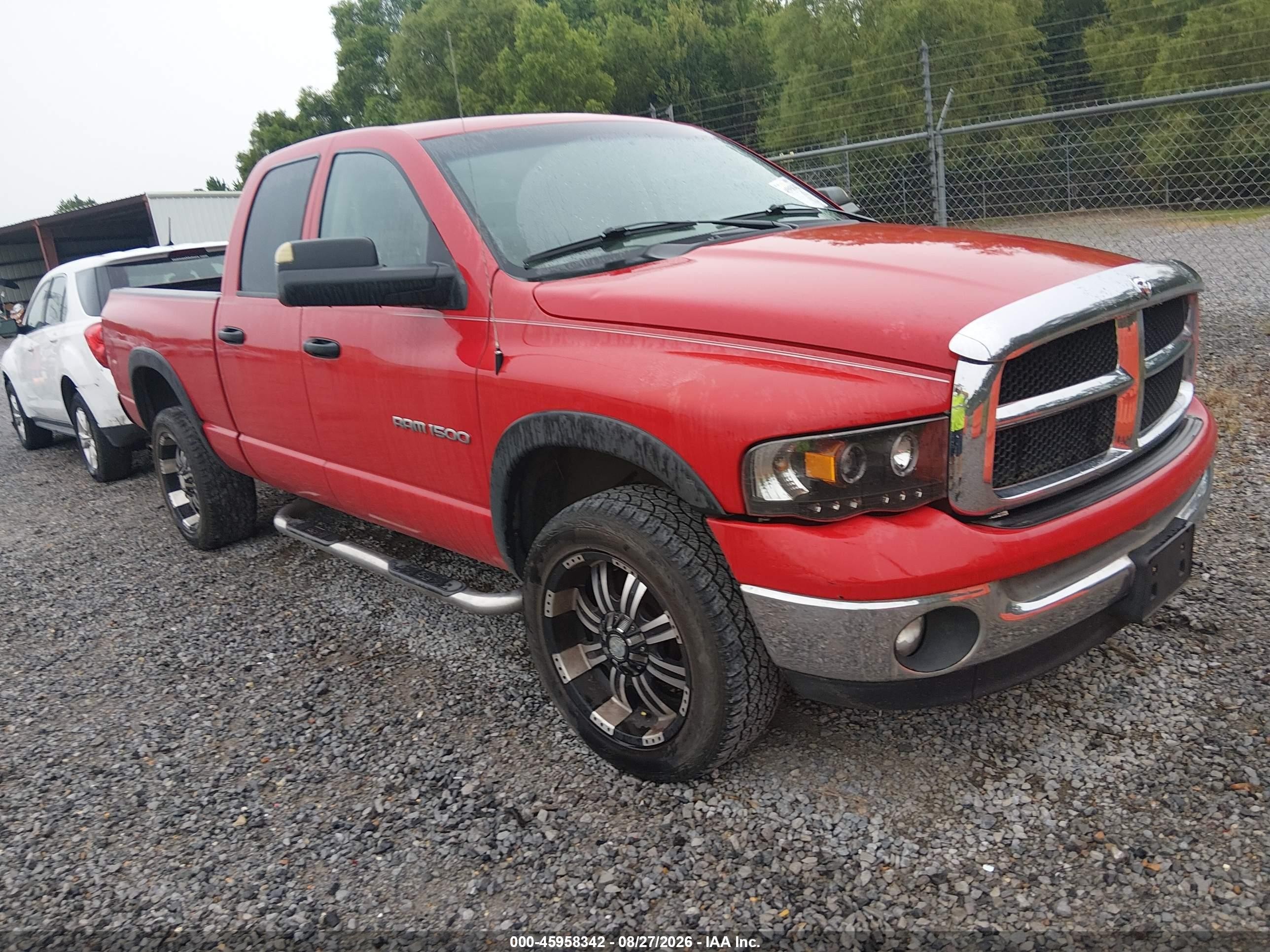 2005 Dodge Ram 1500 Slt/laramie Red vin: 1D7HU18D75S352417