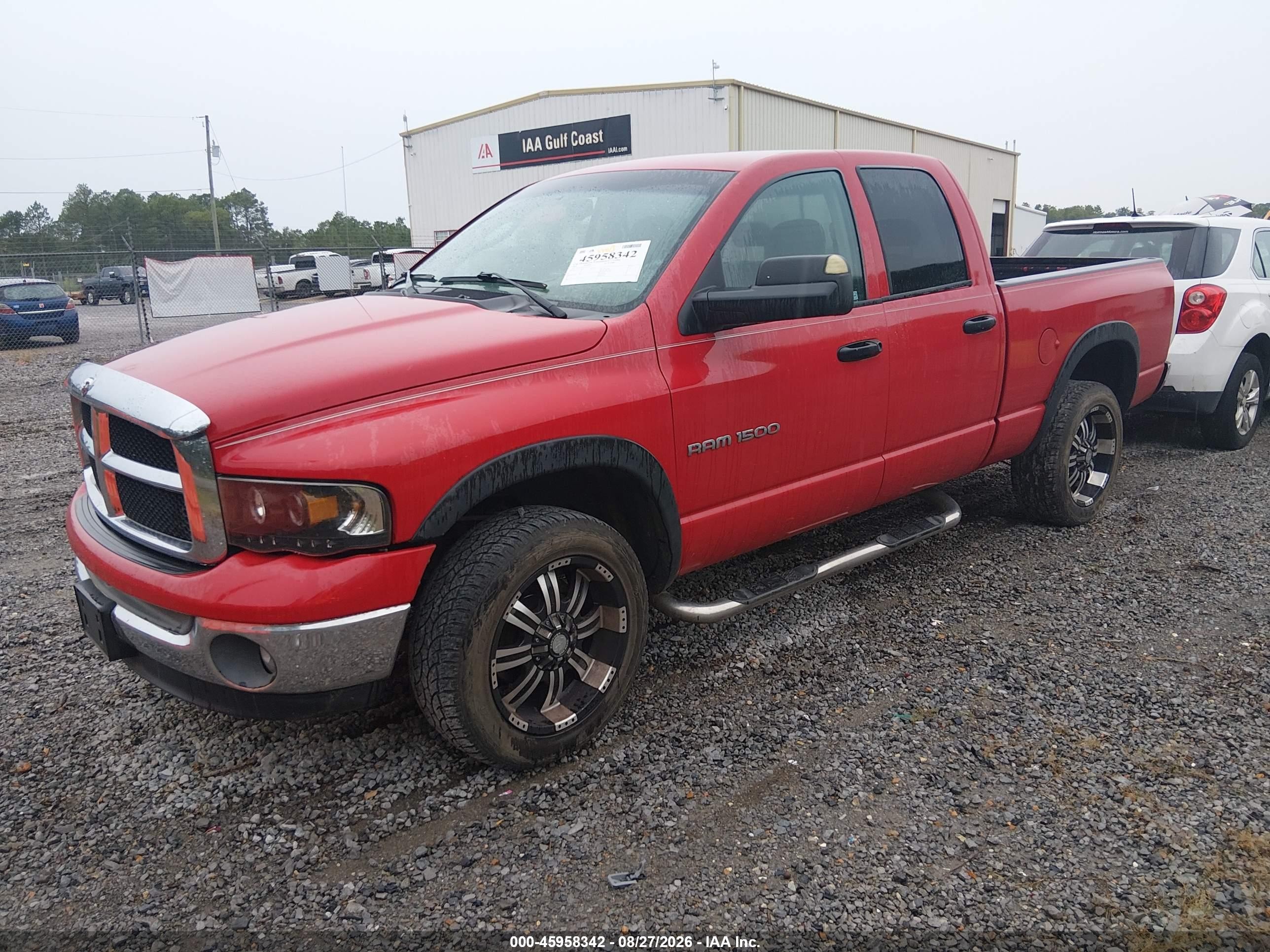 2005 Dodge Ram 1500 Slt/laramie Красный vin: 1D7HU18D75S352417