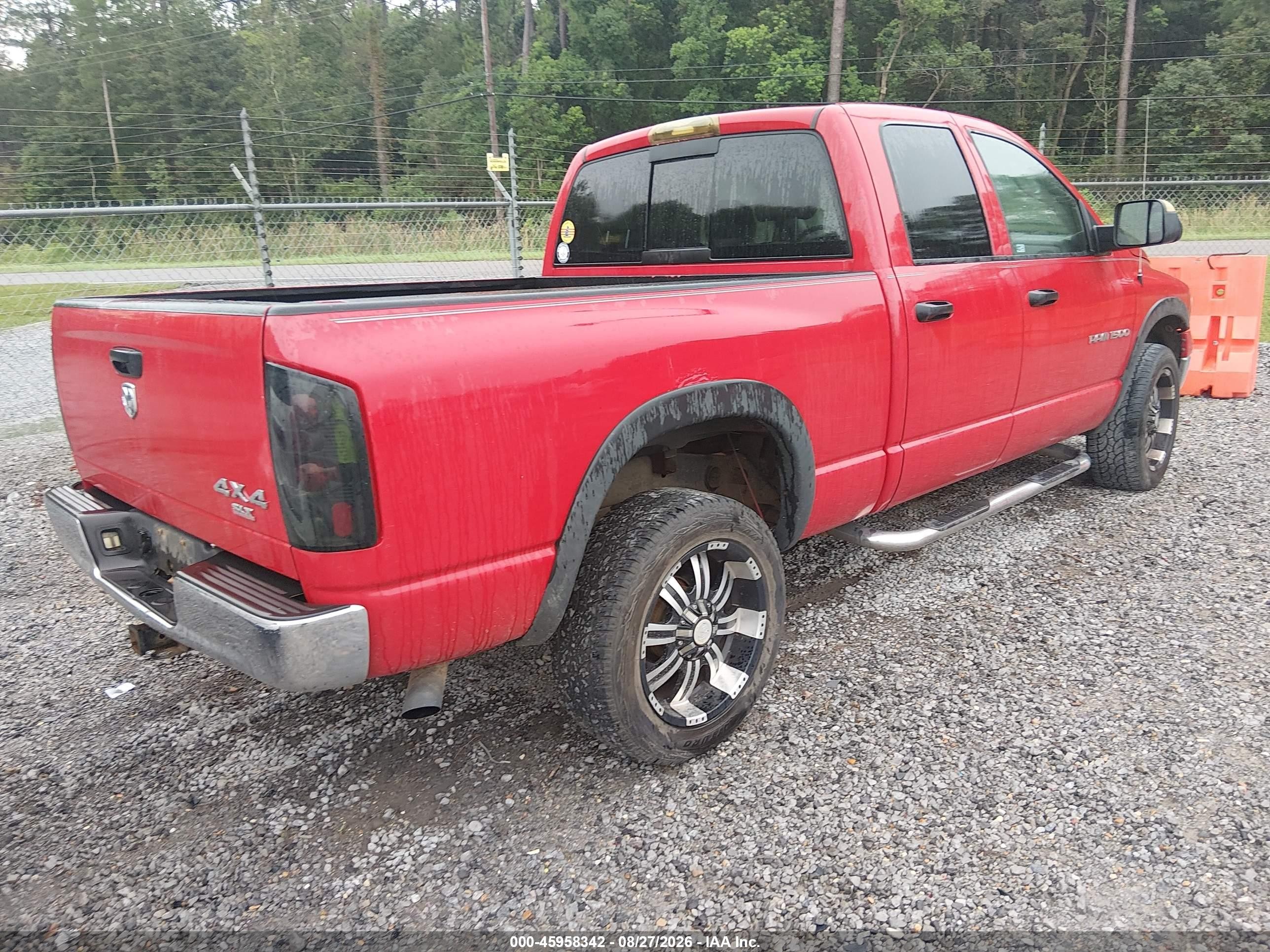 2005 Dodge Ram 1500 Slt/laramie Красный vin: 1D7HU18D75S352417