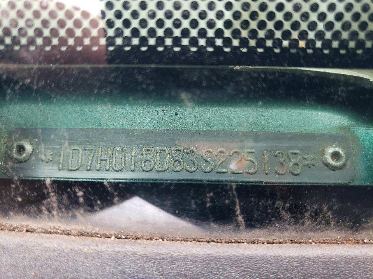 2003 Dodge Ram 1500 St Green vin: 1D7HU18D83S225138