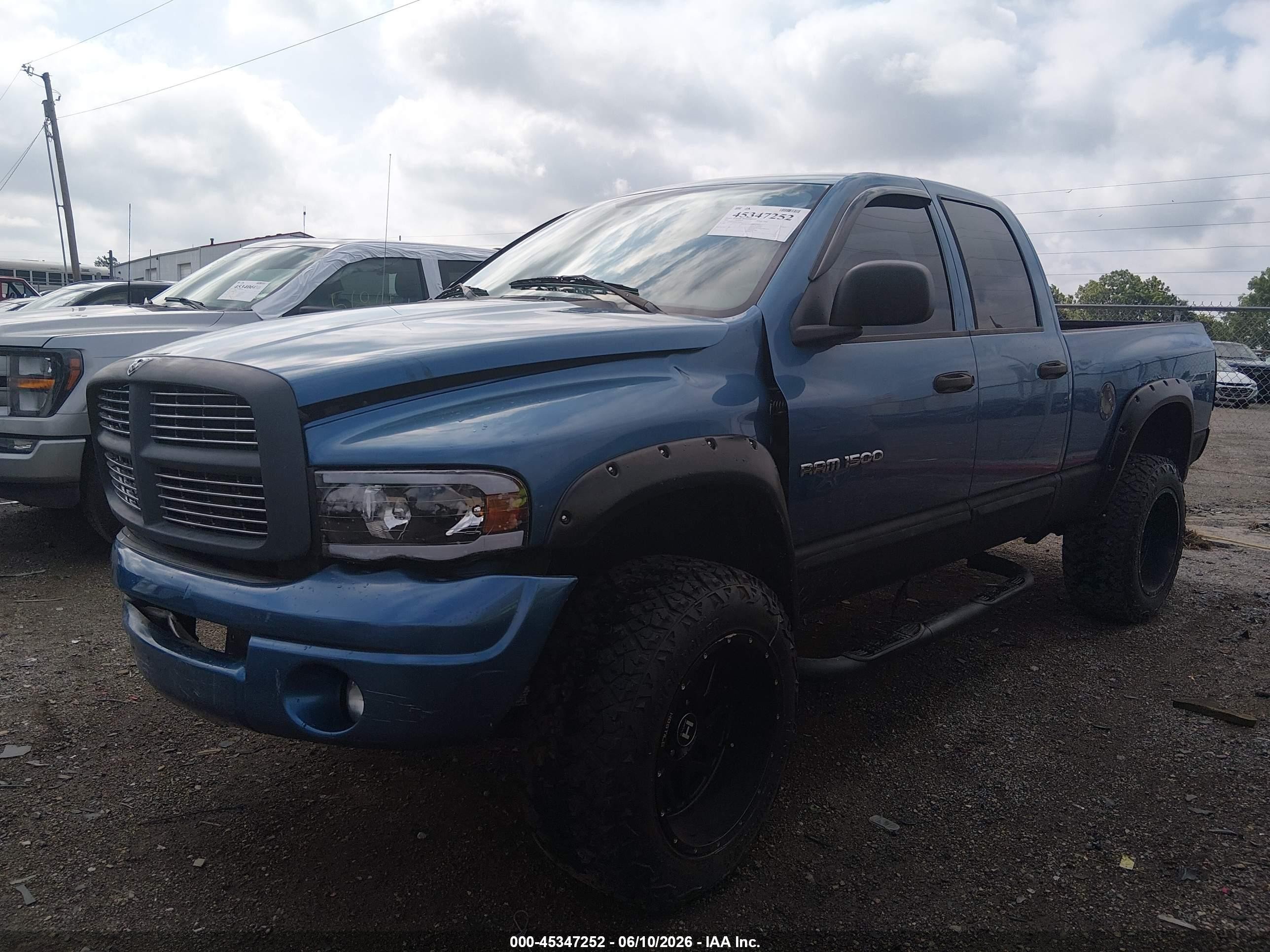 2004 Dodge Ram 1500 Slt/laramie Blue vin: 1D7HU18D84J176241