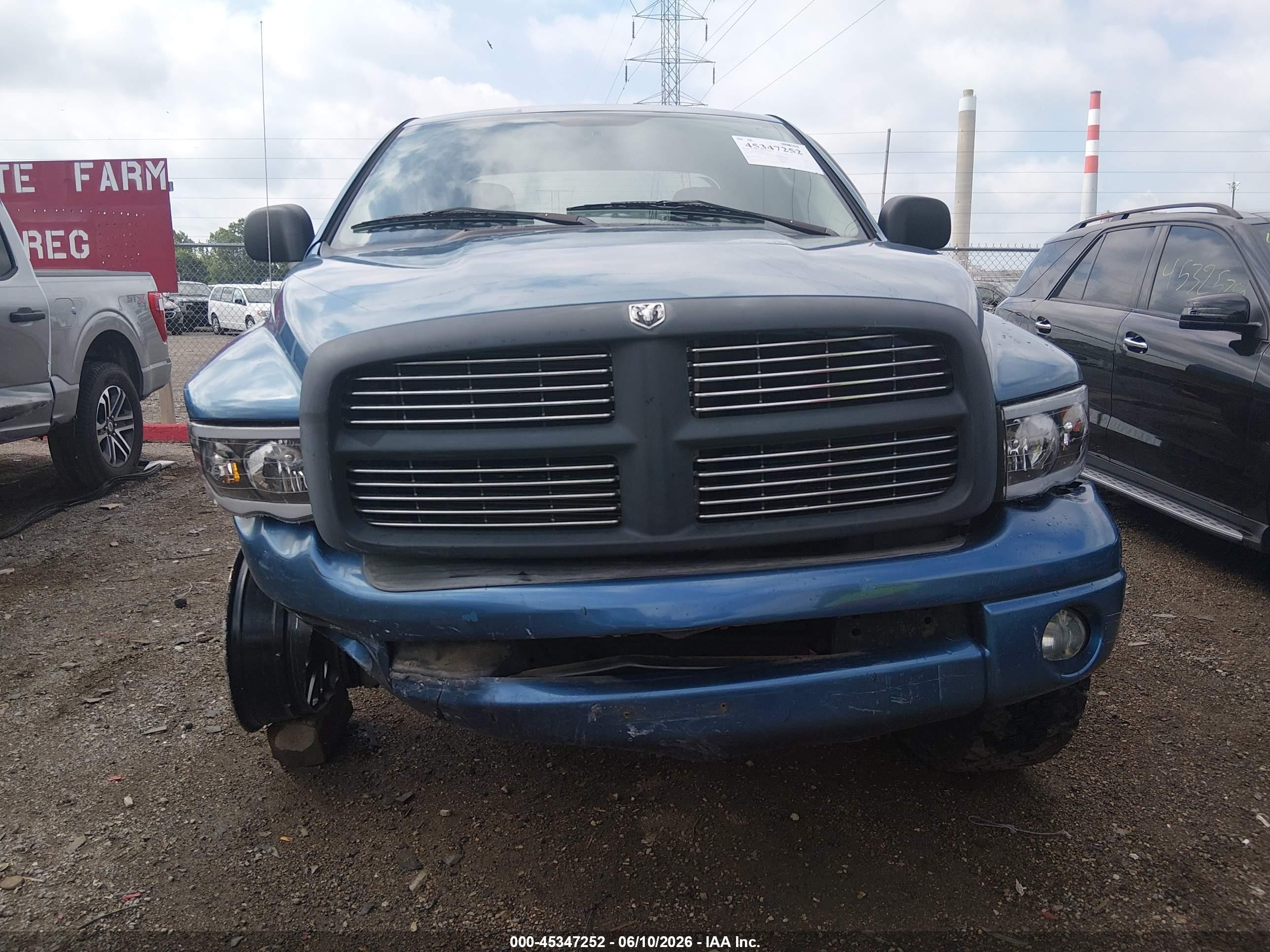 2004 Dodge Ram 1500 Slt/laramie Blue vin: 1D7HU18D84J176241