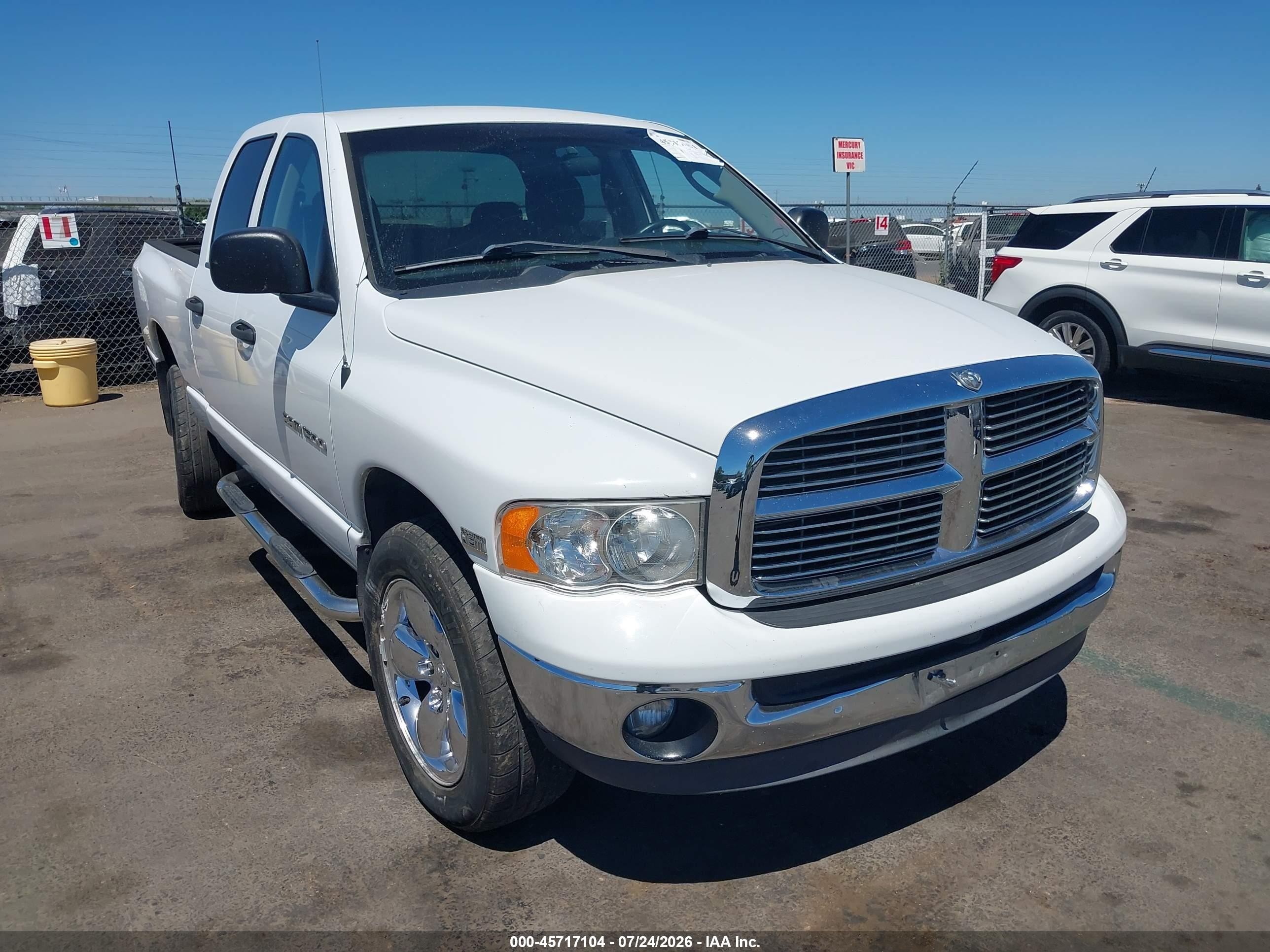 2004 Dodge Ram 1500 Slt/laramie White vin: 1D7HU18D84S553404